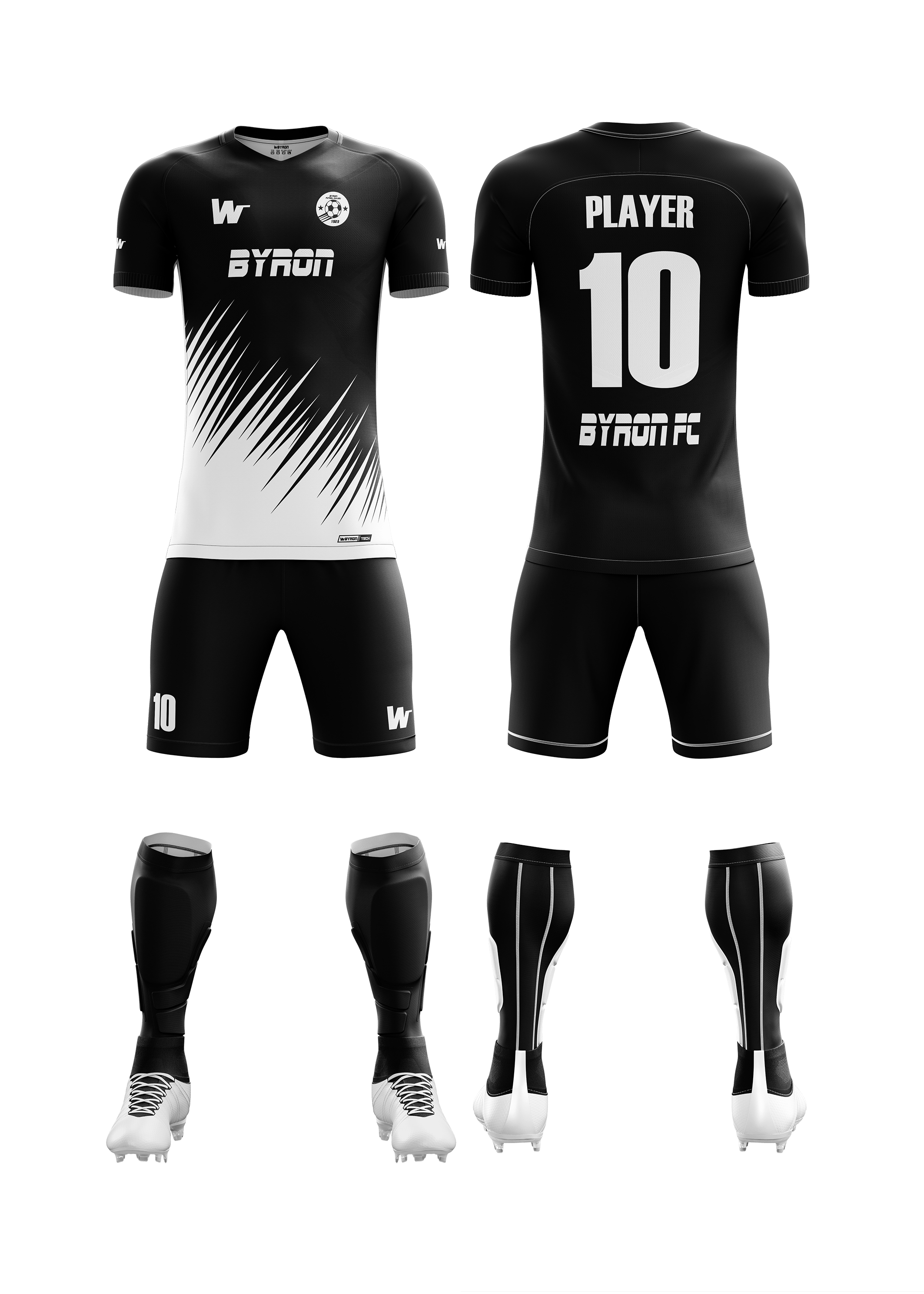 Futbol Forma Takım Model 005 0100-01 Siyah Beyaz
