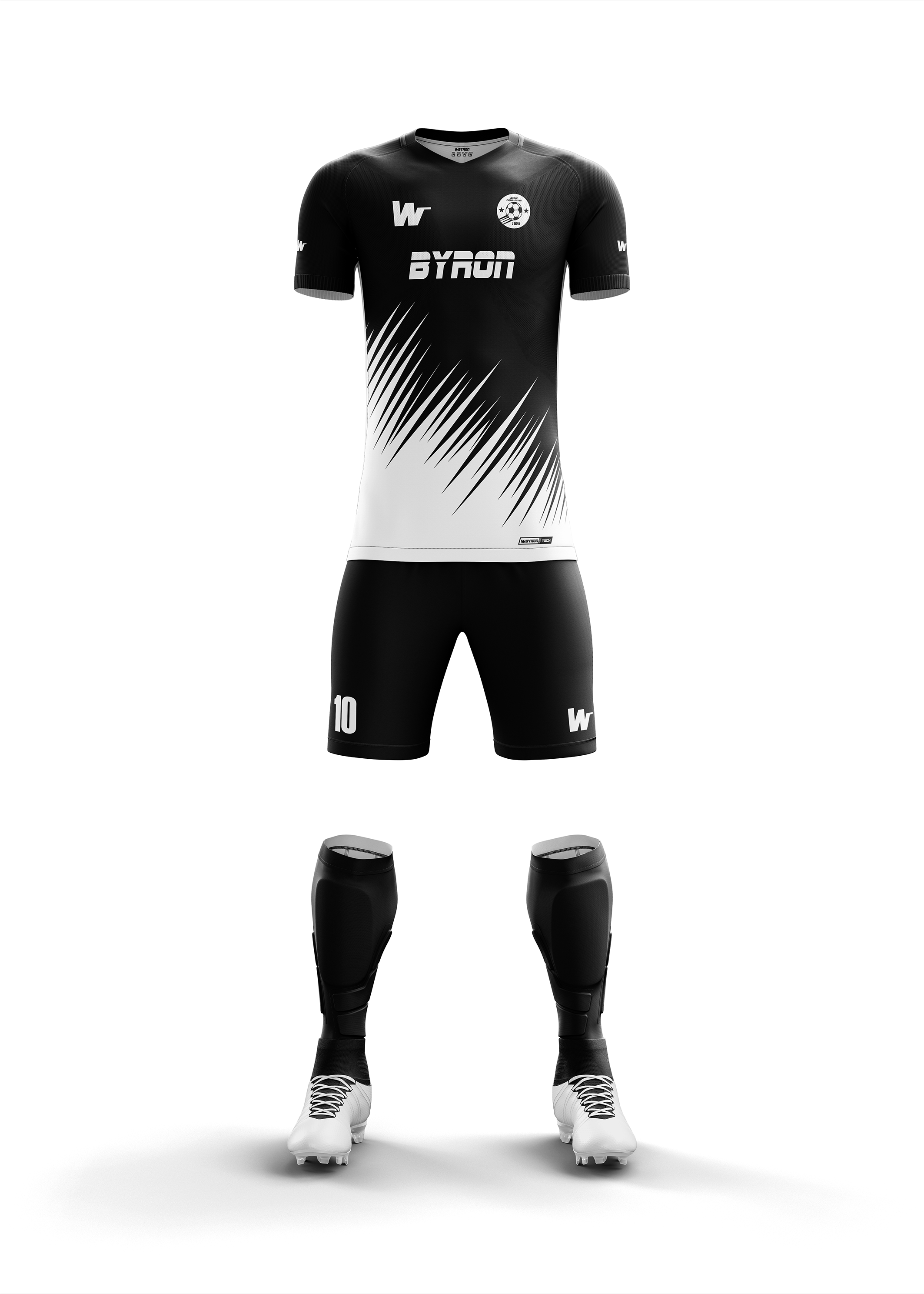 Futbol Forma Takım Model 005 0100-01 Siyah Beyaz