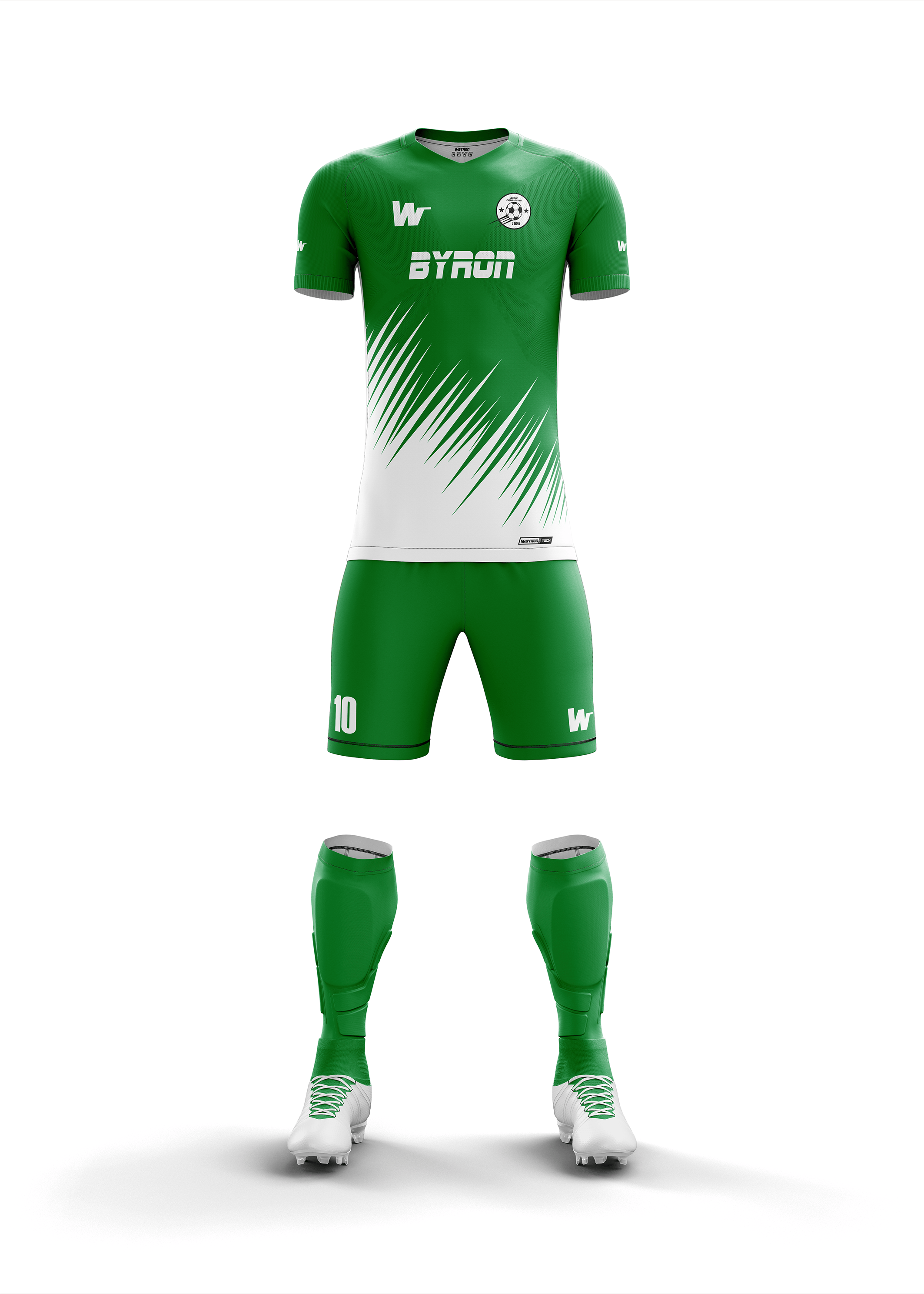 Futbol Forma Takım Model 005 0600-01 Yeşil Beyaz