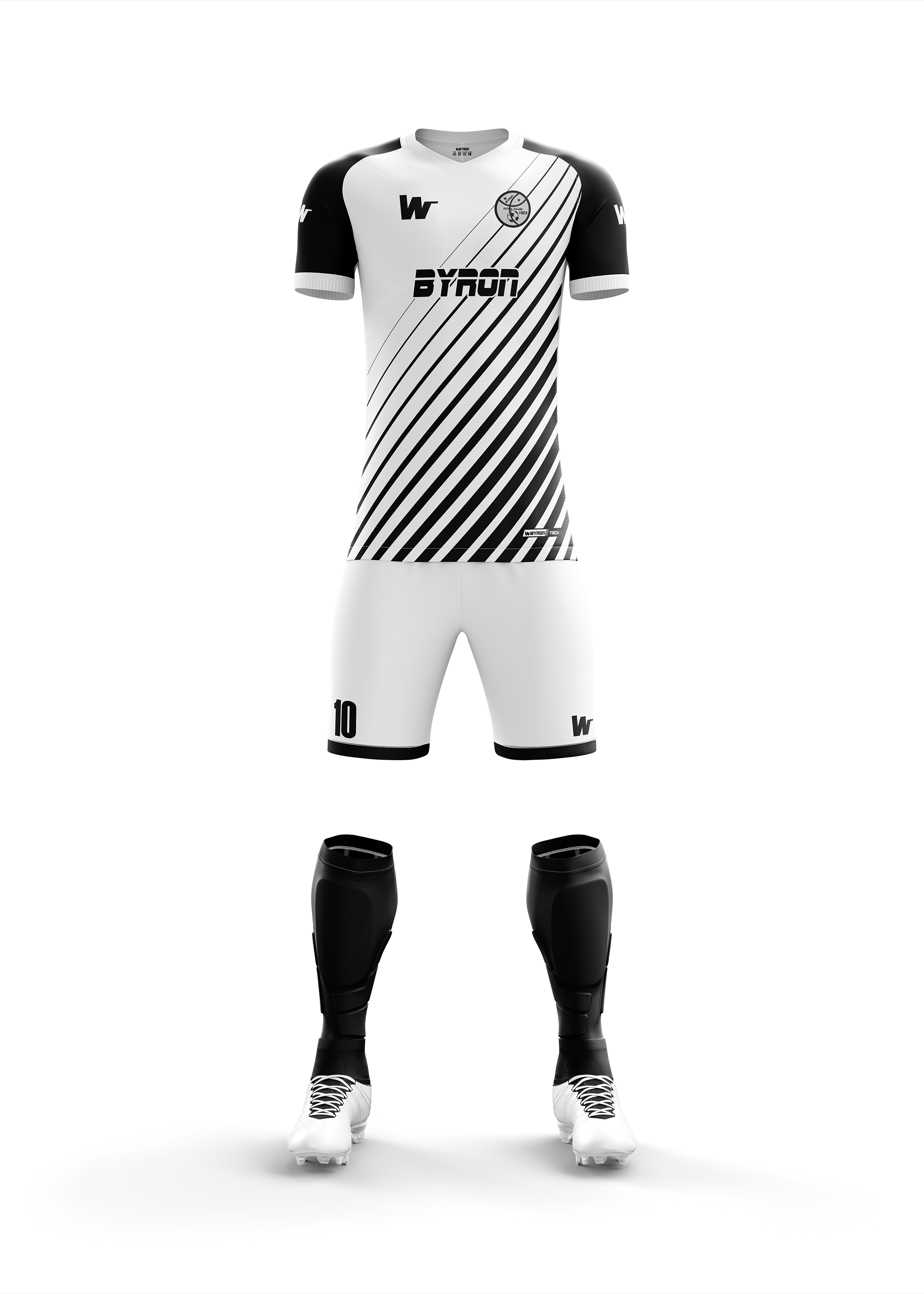 Futbol Forma Takım Model-007 0100-01 -Siyah-Beyaz