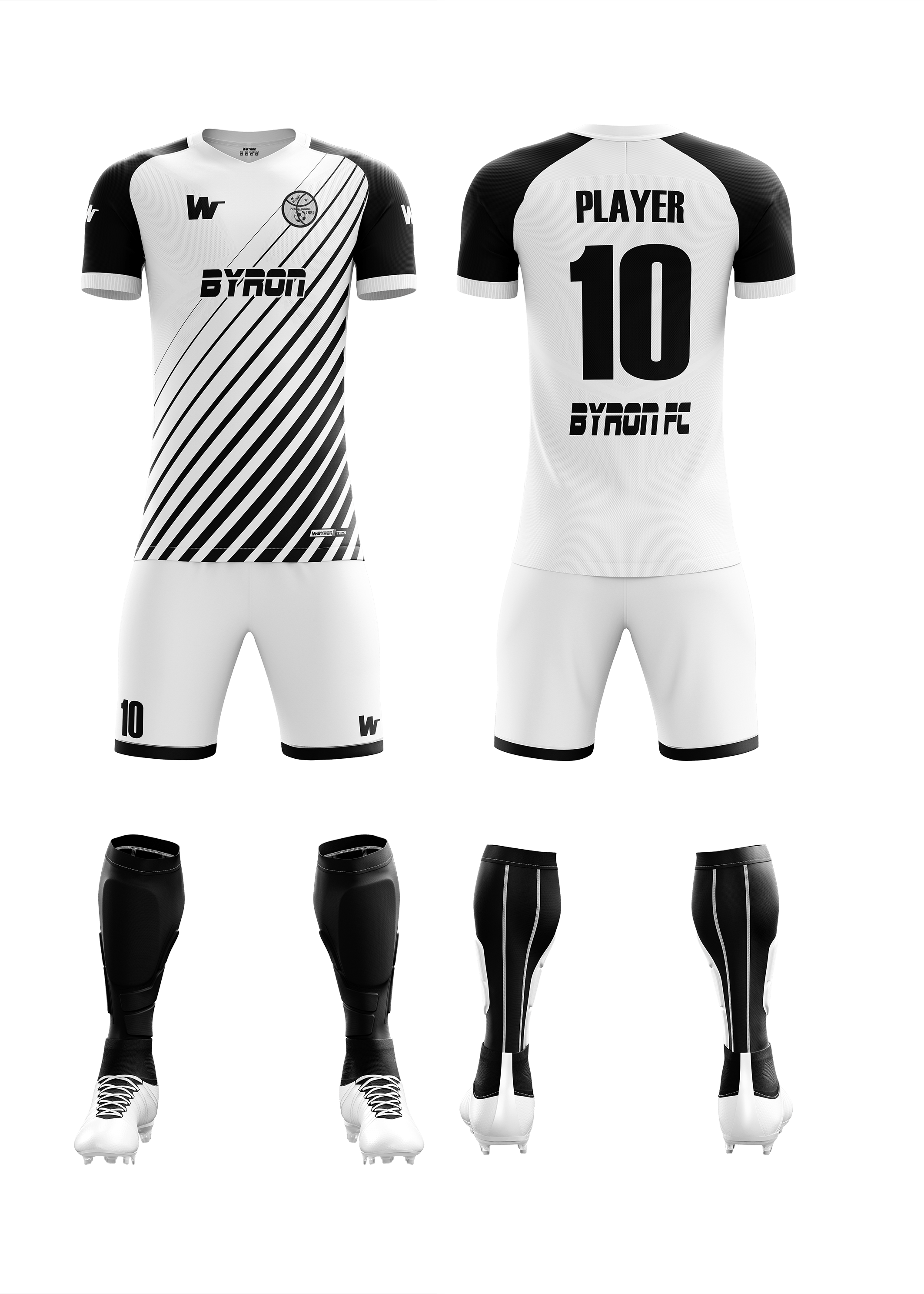 Futbol Forma Takım Model-007 0100-01 -Siyah-Beyaz