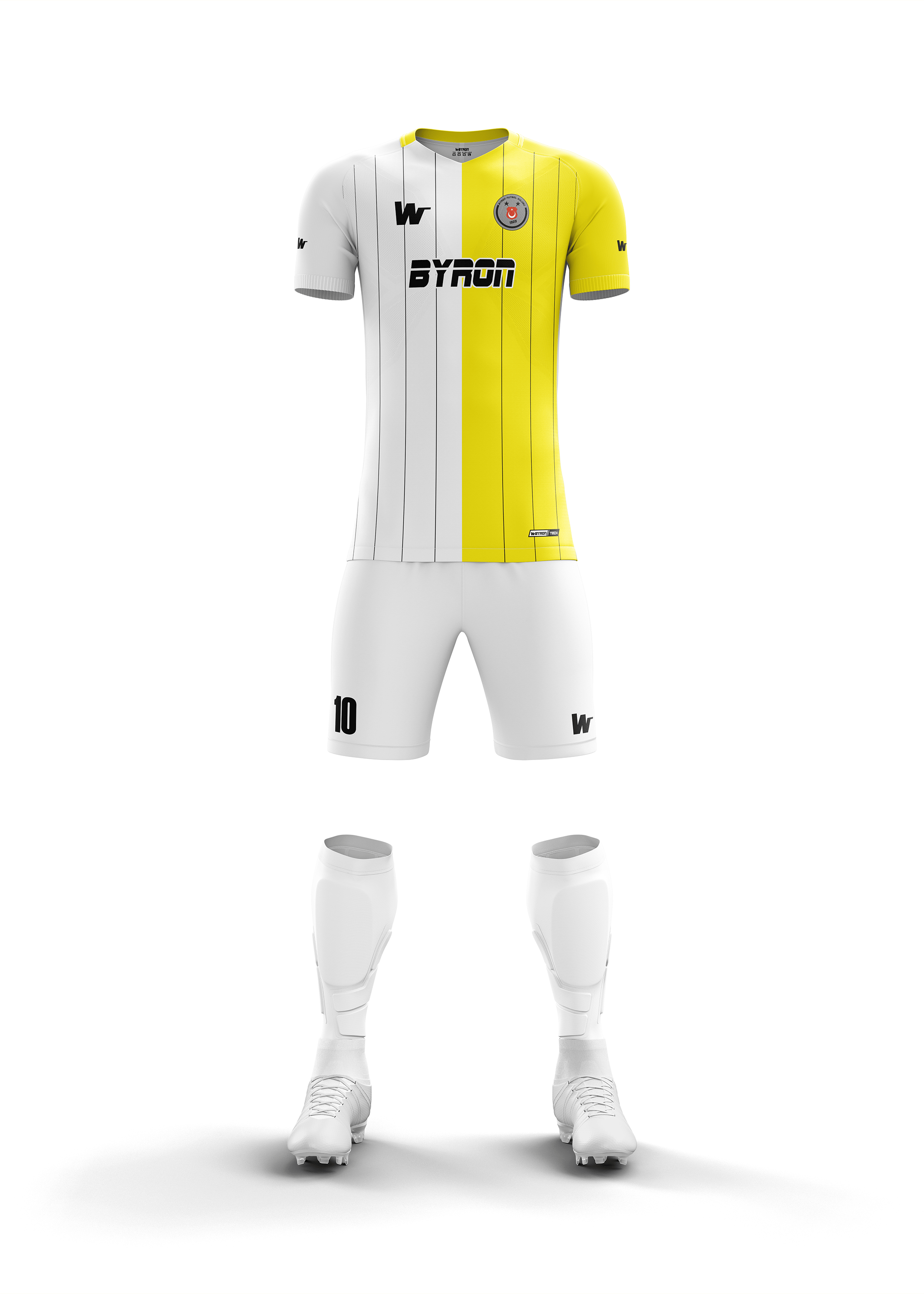 Futbol Forma Takım Model 008 0003-01 Beyaz Sarı