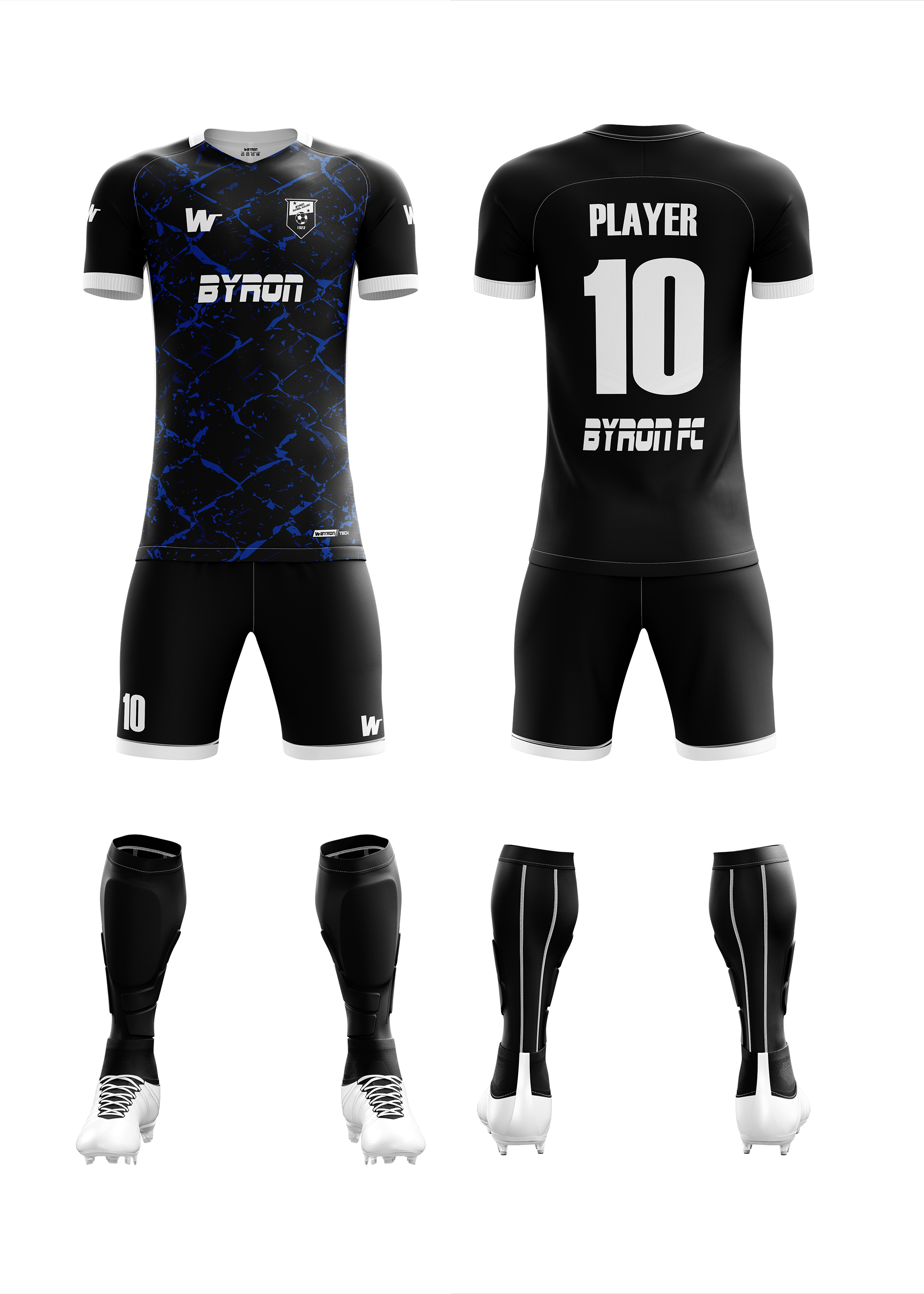 Futbol Forma Takım Model 009 0100-01  Siyah Beyaz