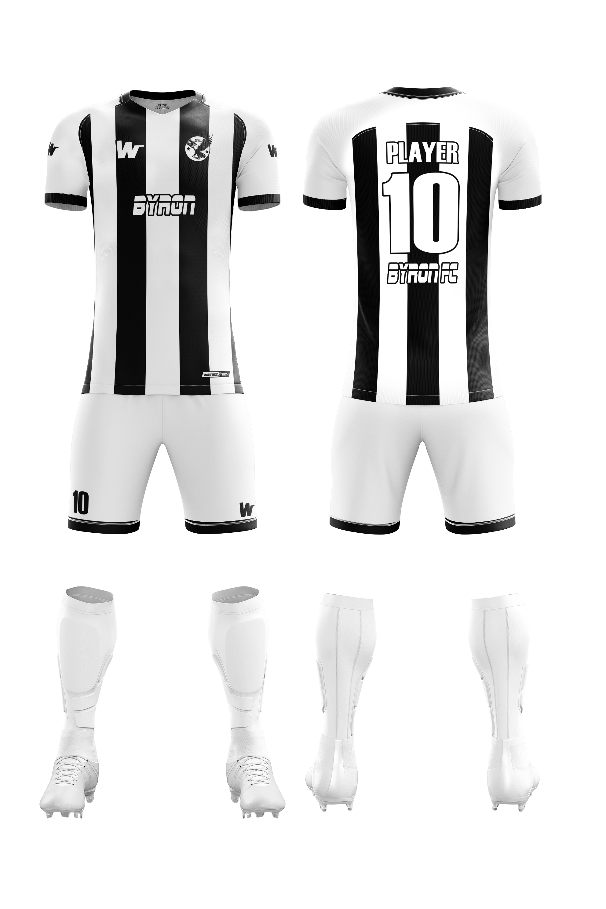 Futbol Forma Takım Model 010 0100-01 Siyah Beyaz