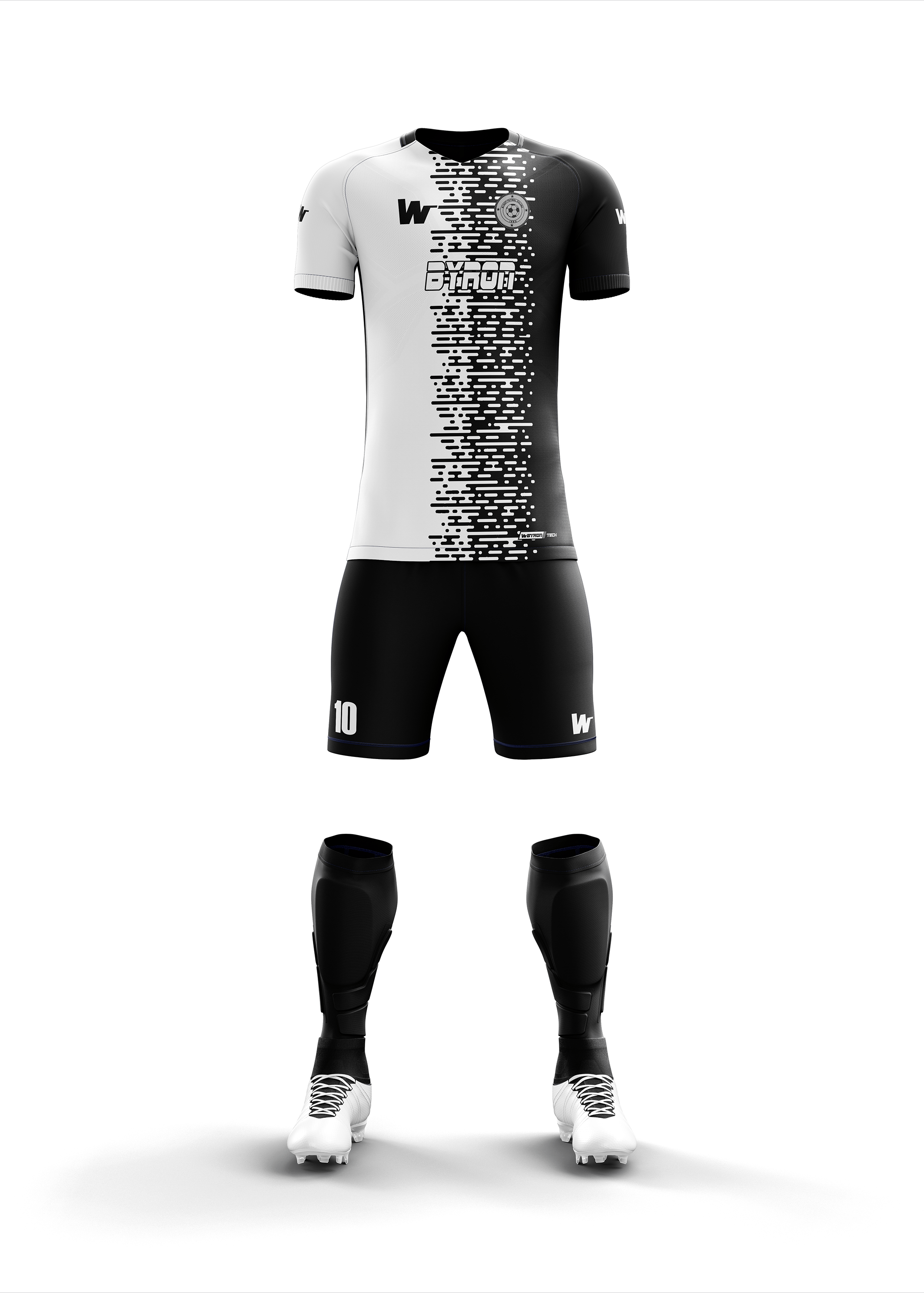 Futbol Forma Takım Model 011 0100-01 Siyah Beyaz