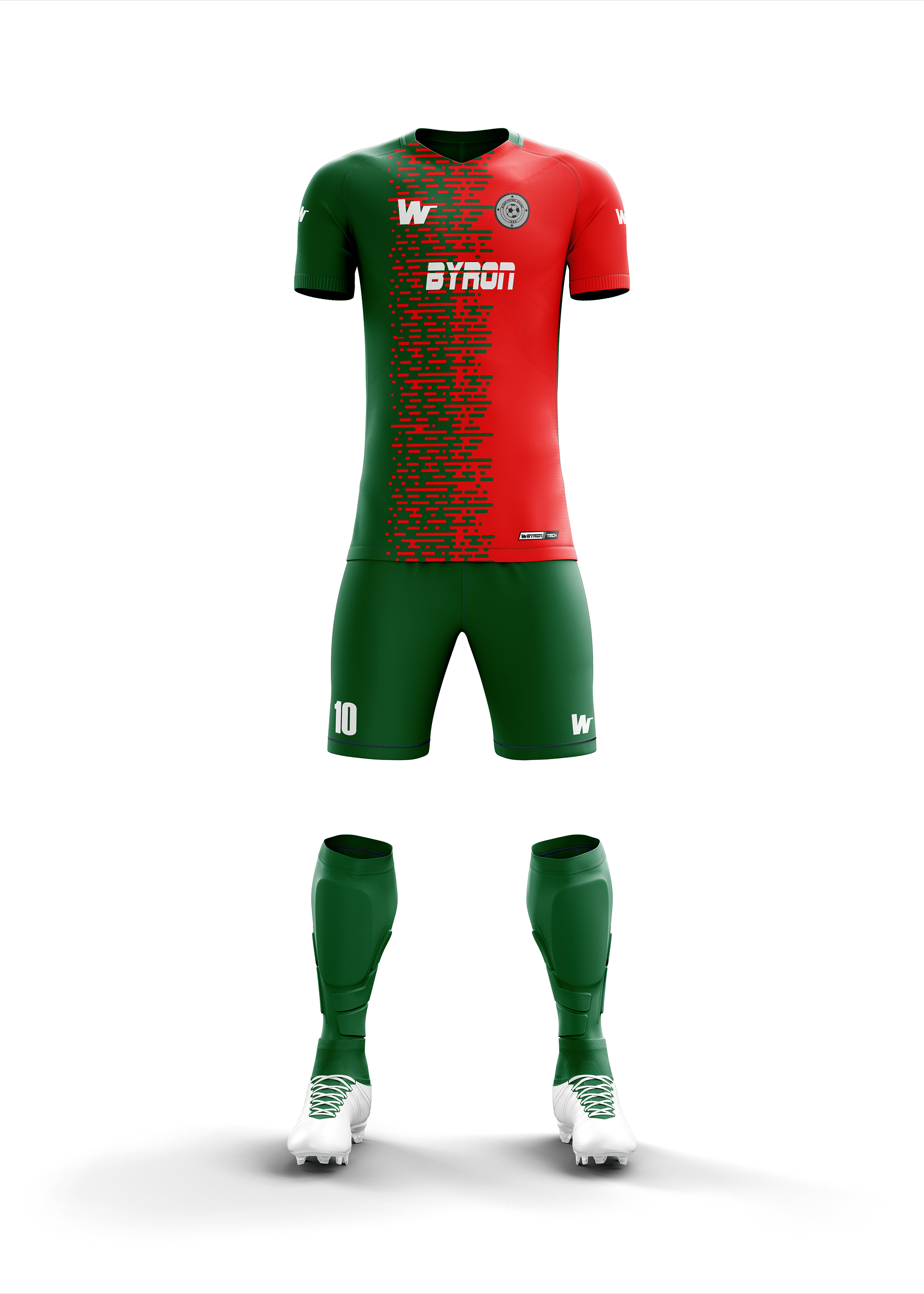 Futbol Forma Takım Model 011 0602-01 Yeşil Kırmızı