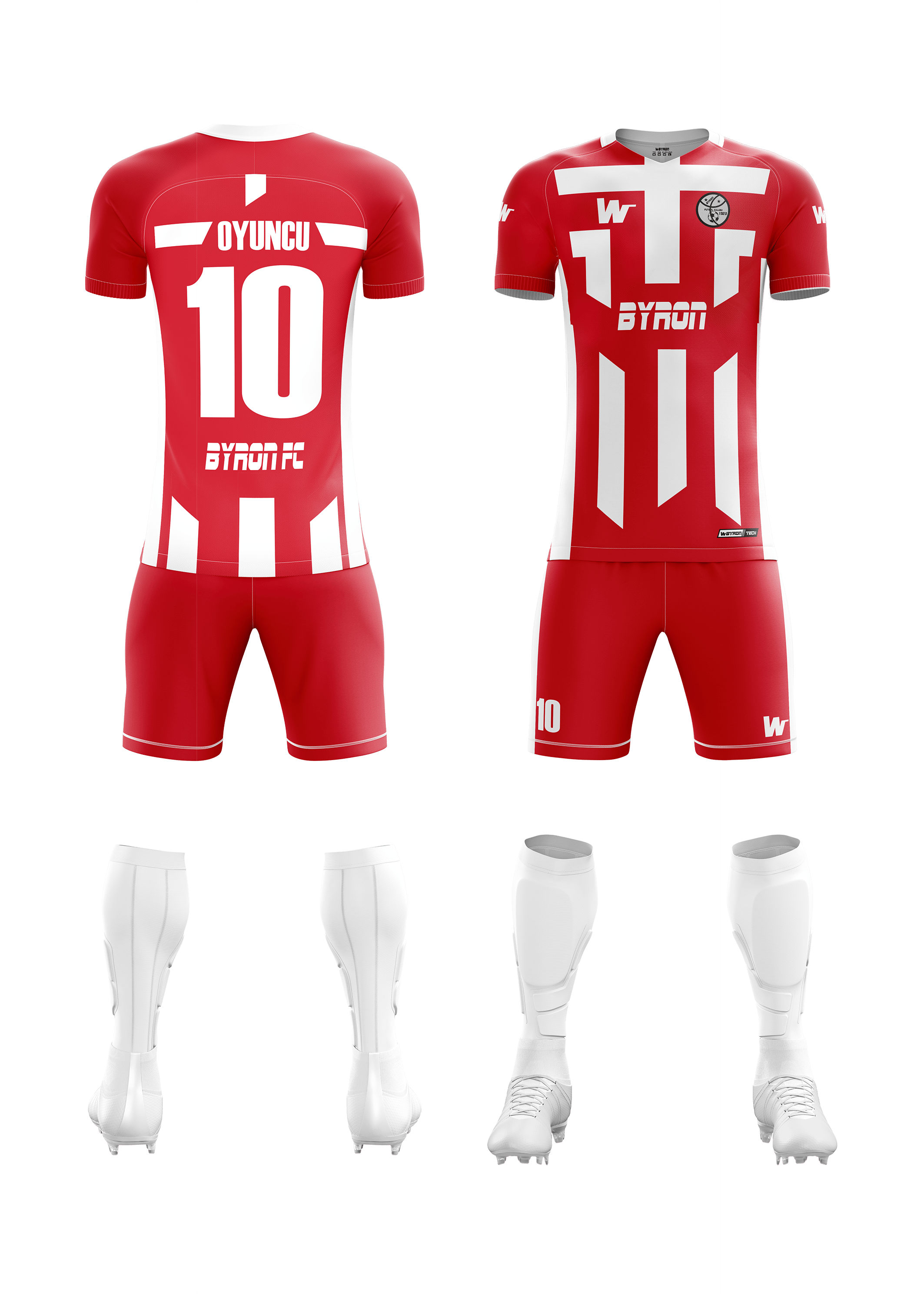 Futbol Forma Takım Model 013 0002 Beyaz Kırmızı