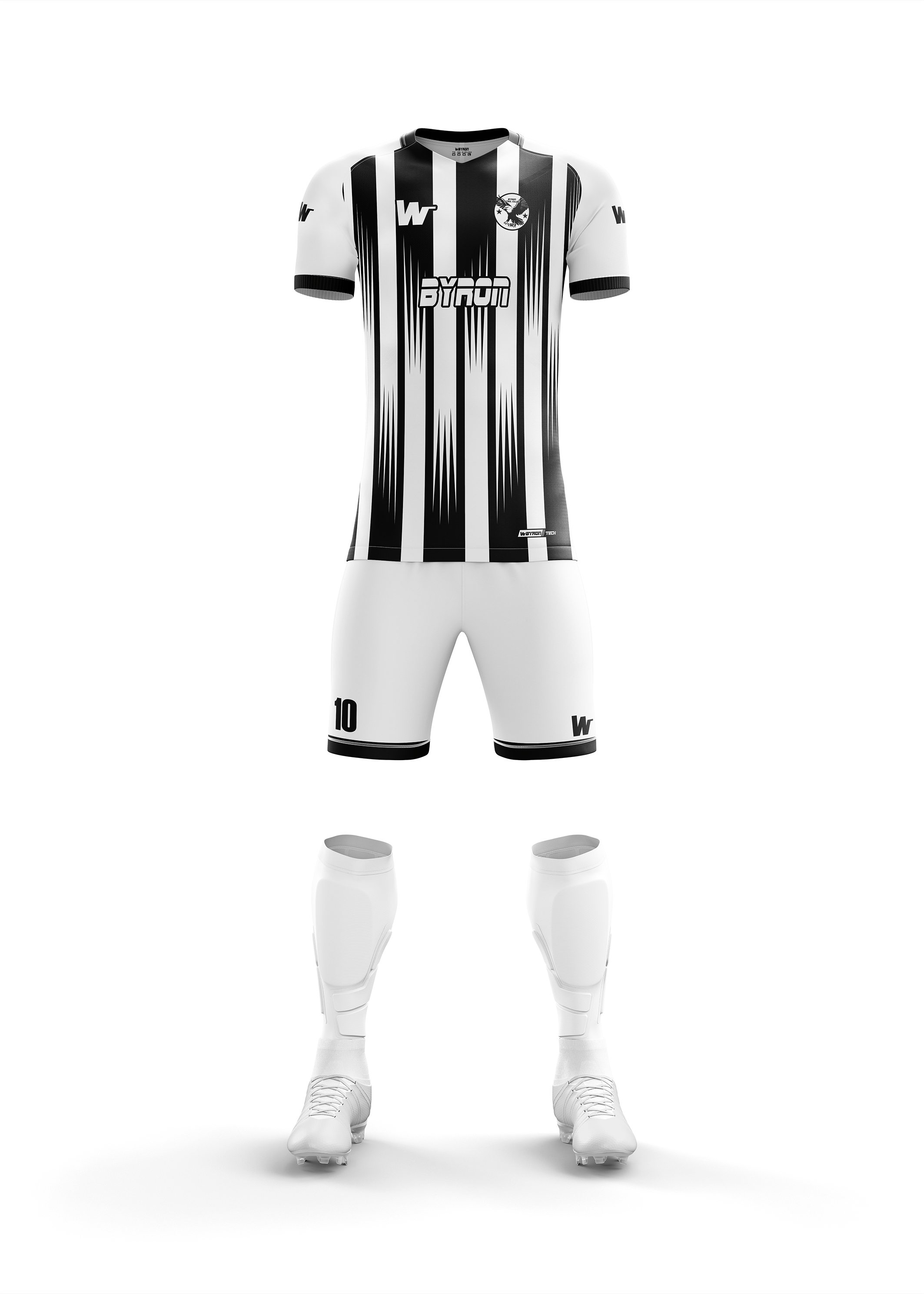 Futbol Forma Takım Model 014  0001 Beyaz Siyah
