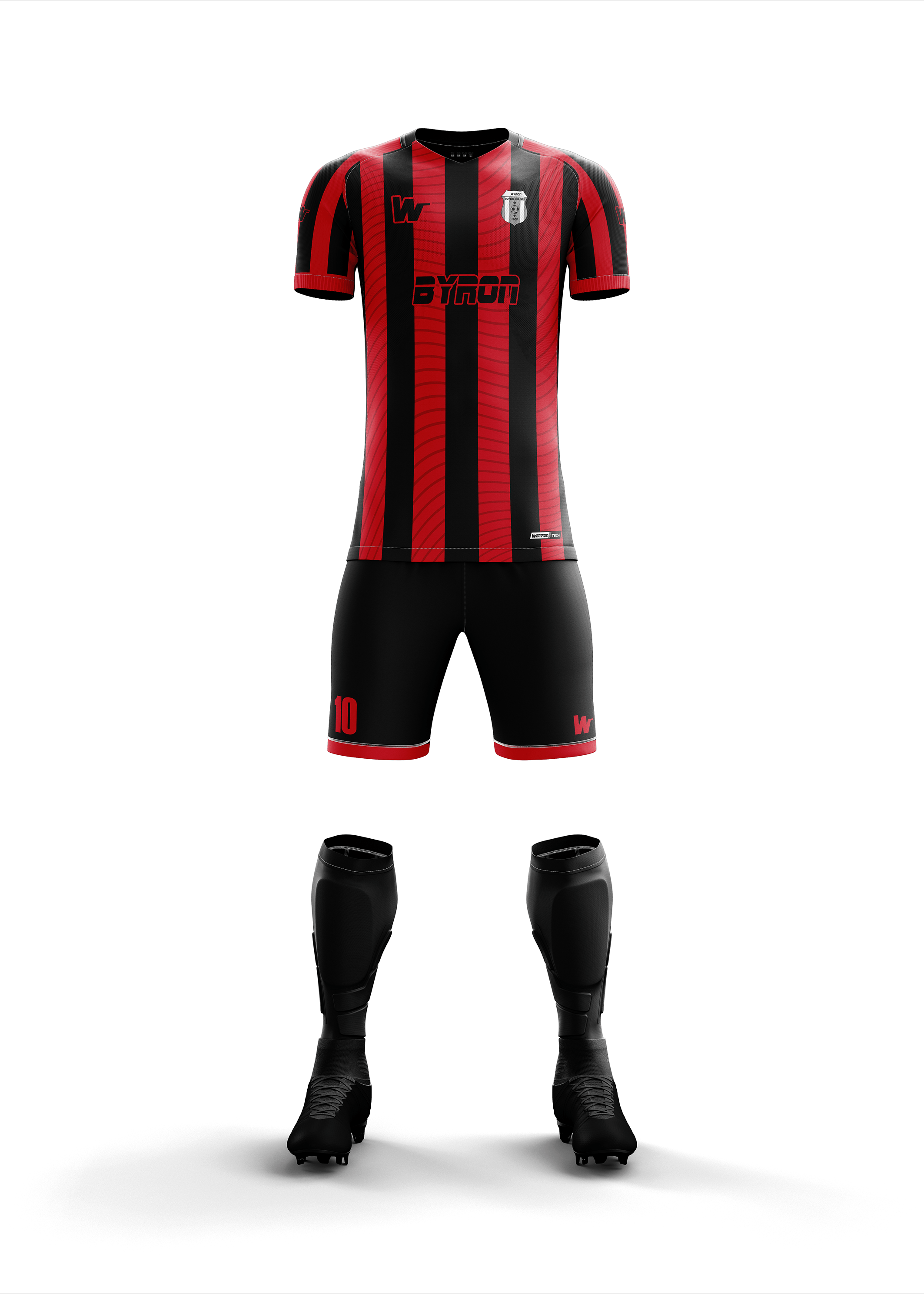 Futbol Forma Takım Model006 0201-01 Kırmızı Siyah
