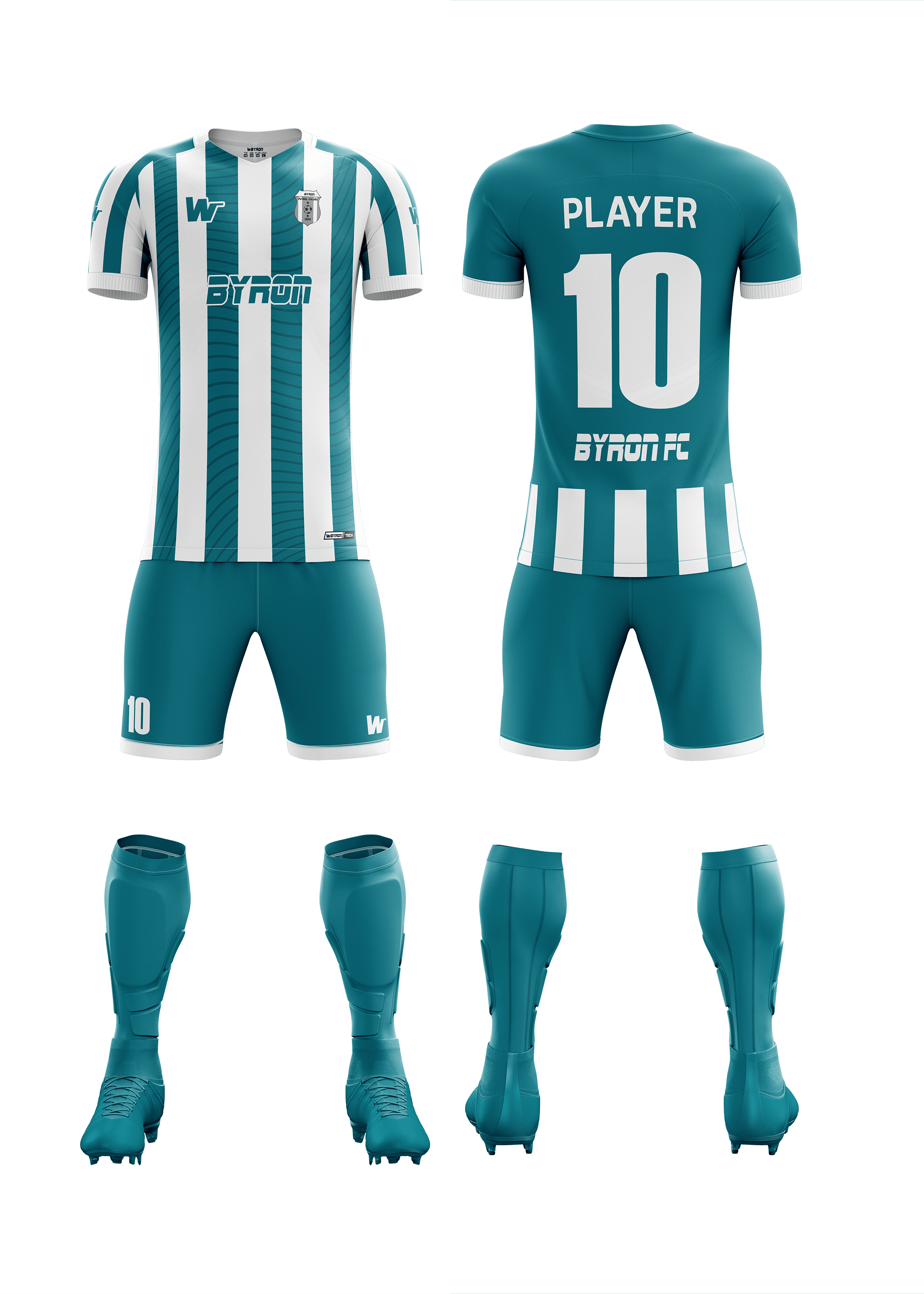 Futbol Forma Takım Model006 0700-01 Petrol Beyaz