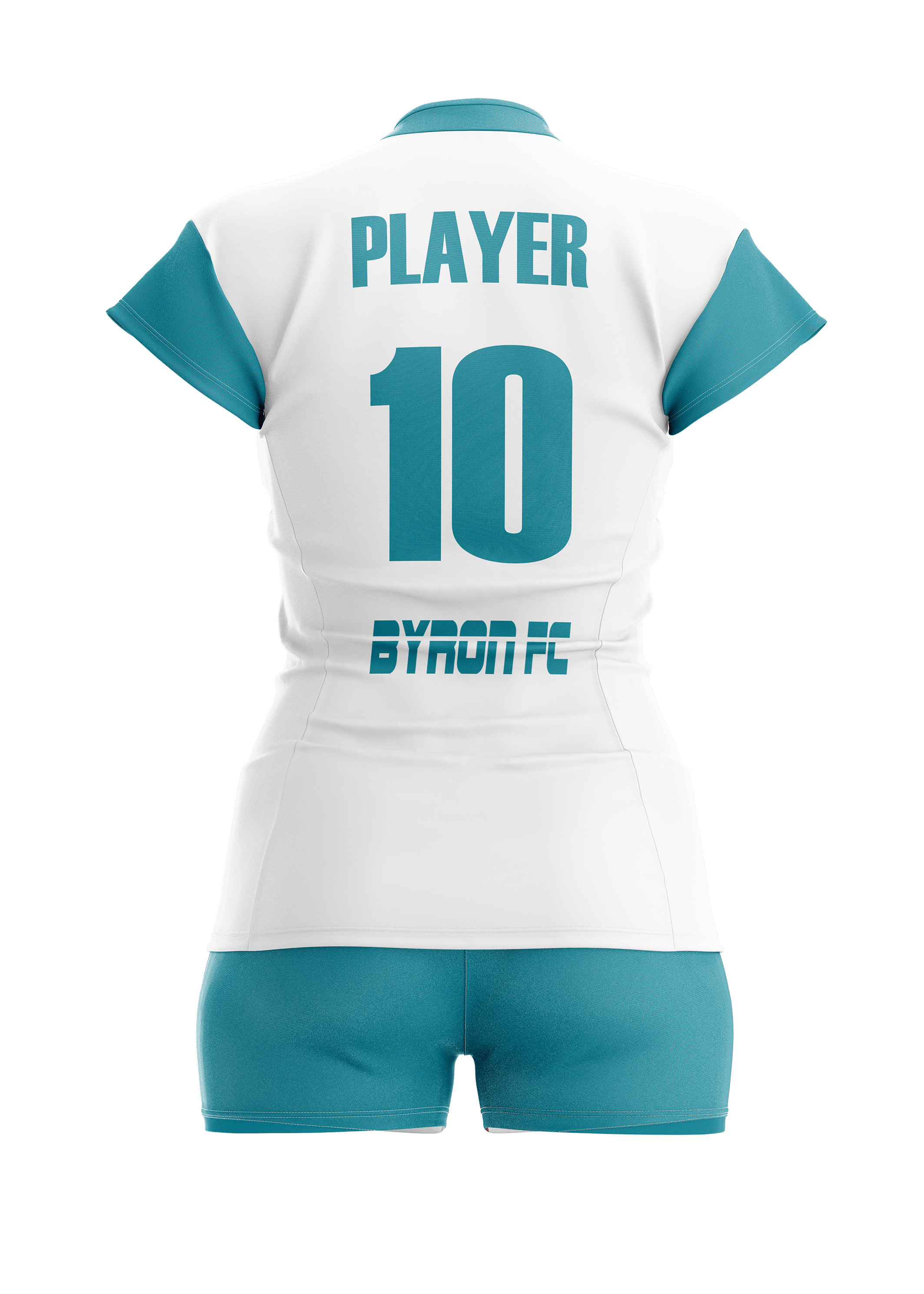 Voleybol Kadın Forma Takım Model 0002 0007-01 Beyaz Petrol