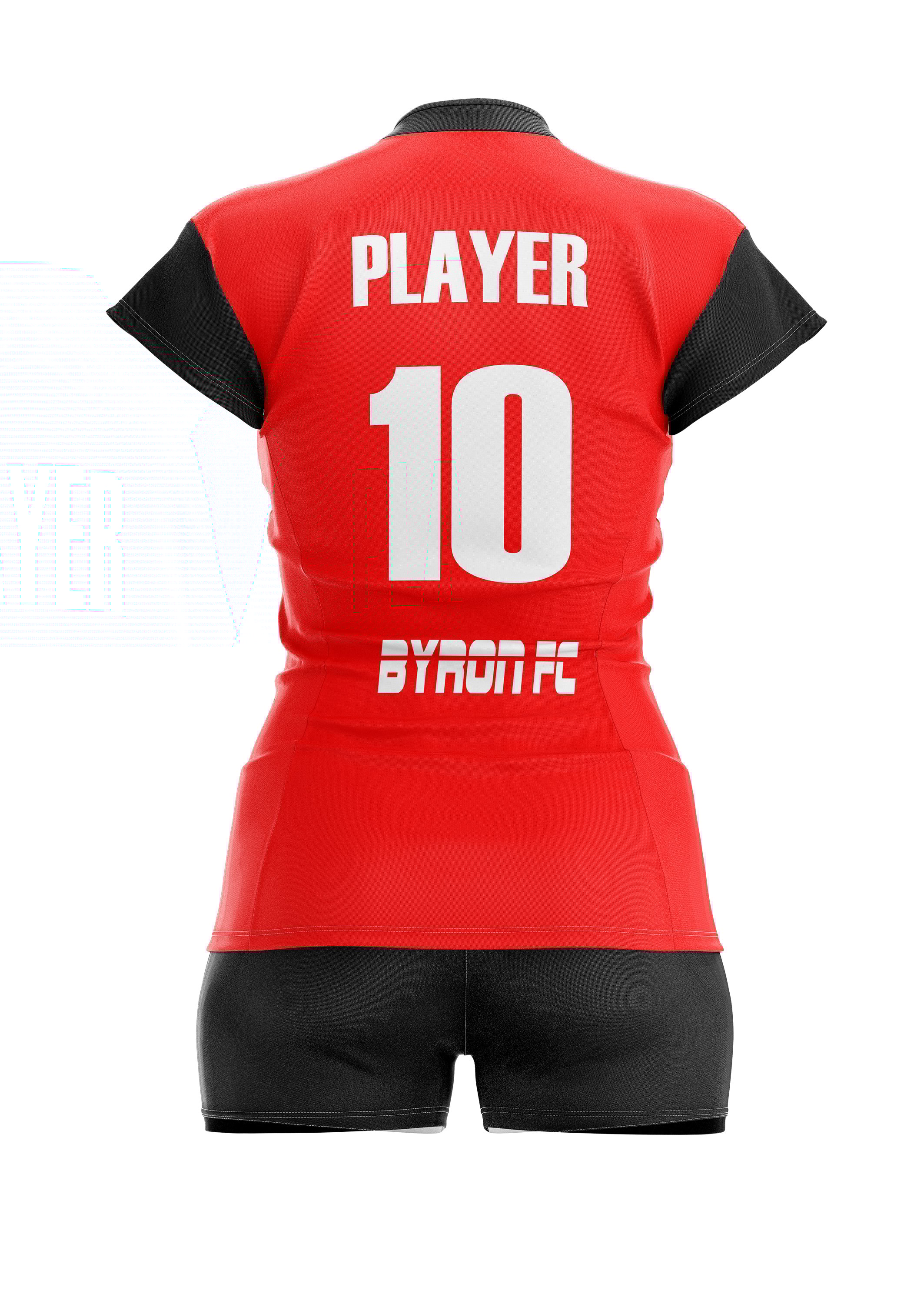 Voleybol Kadın Forma Takım Model 001 0201-01 Kırmızı Siyah