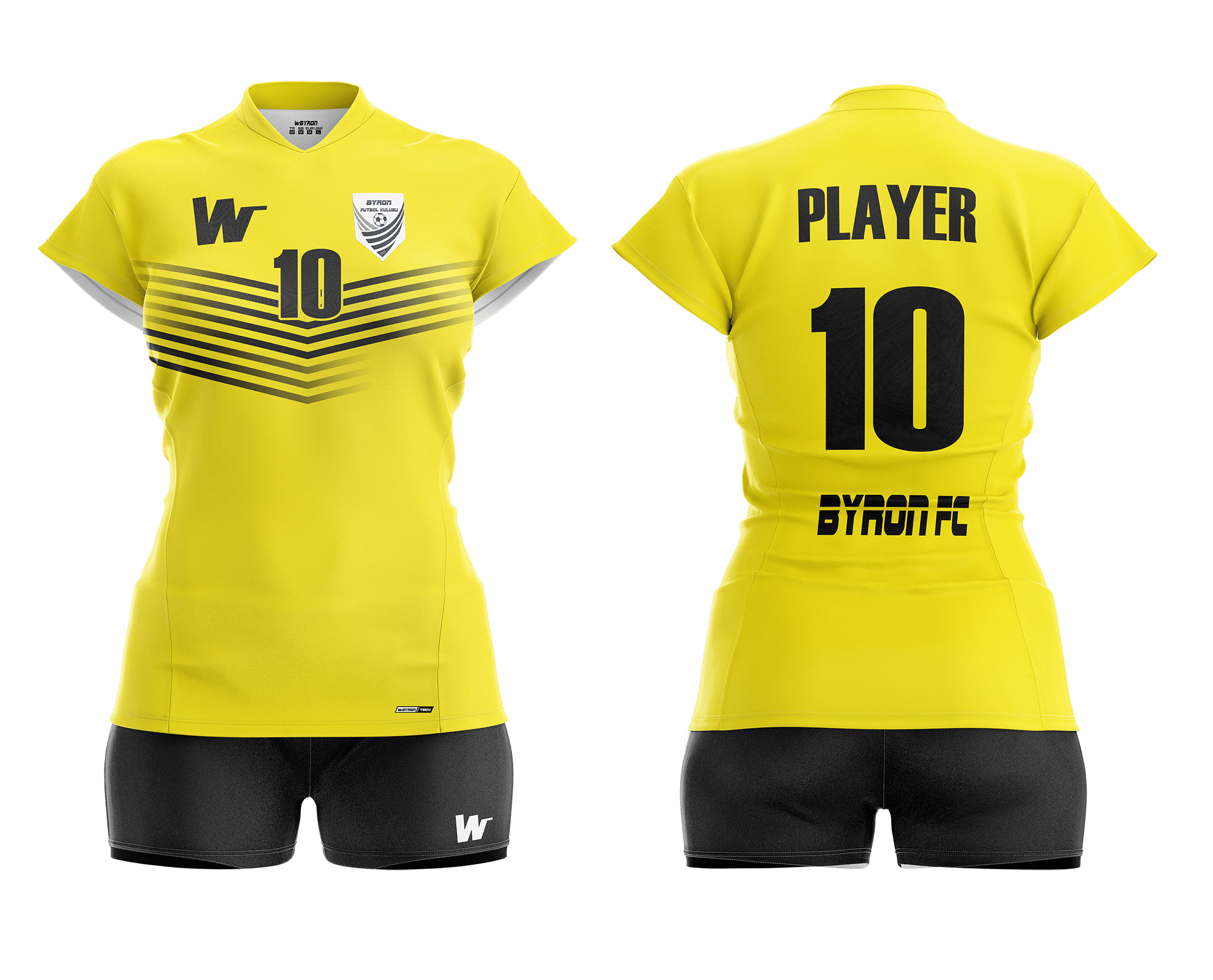 Voleybol Kadın Forma Takım Model 001 0301-01 Sarı Siyah