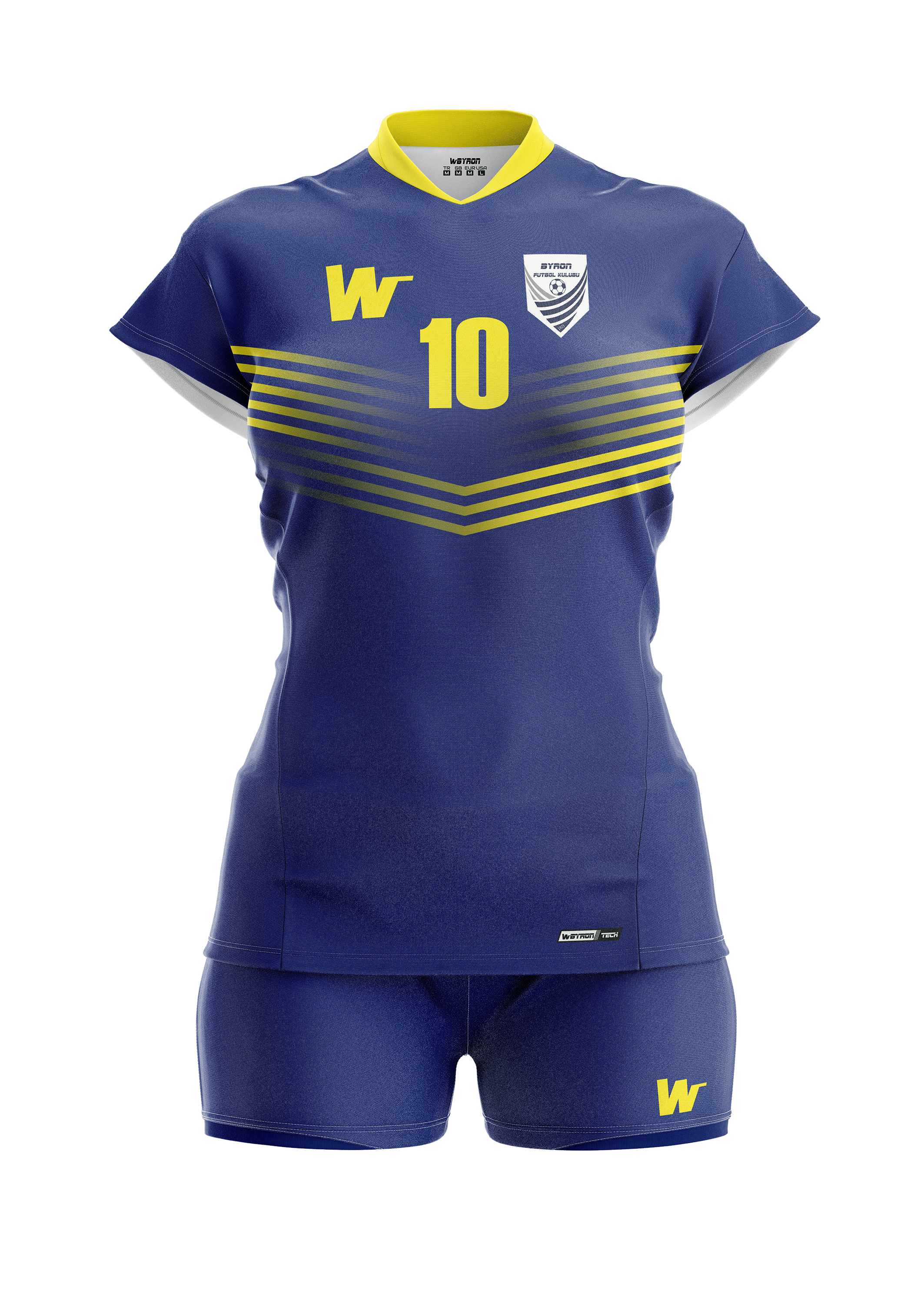 Voleybol Kadın Forma Takım Model 001 0503-01 Saks Sarı