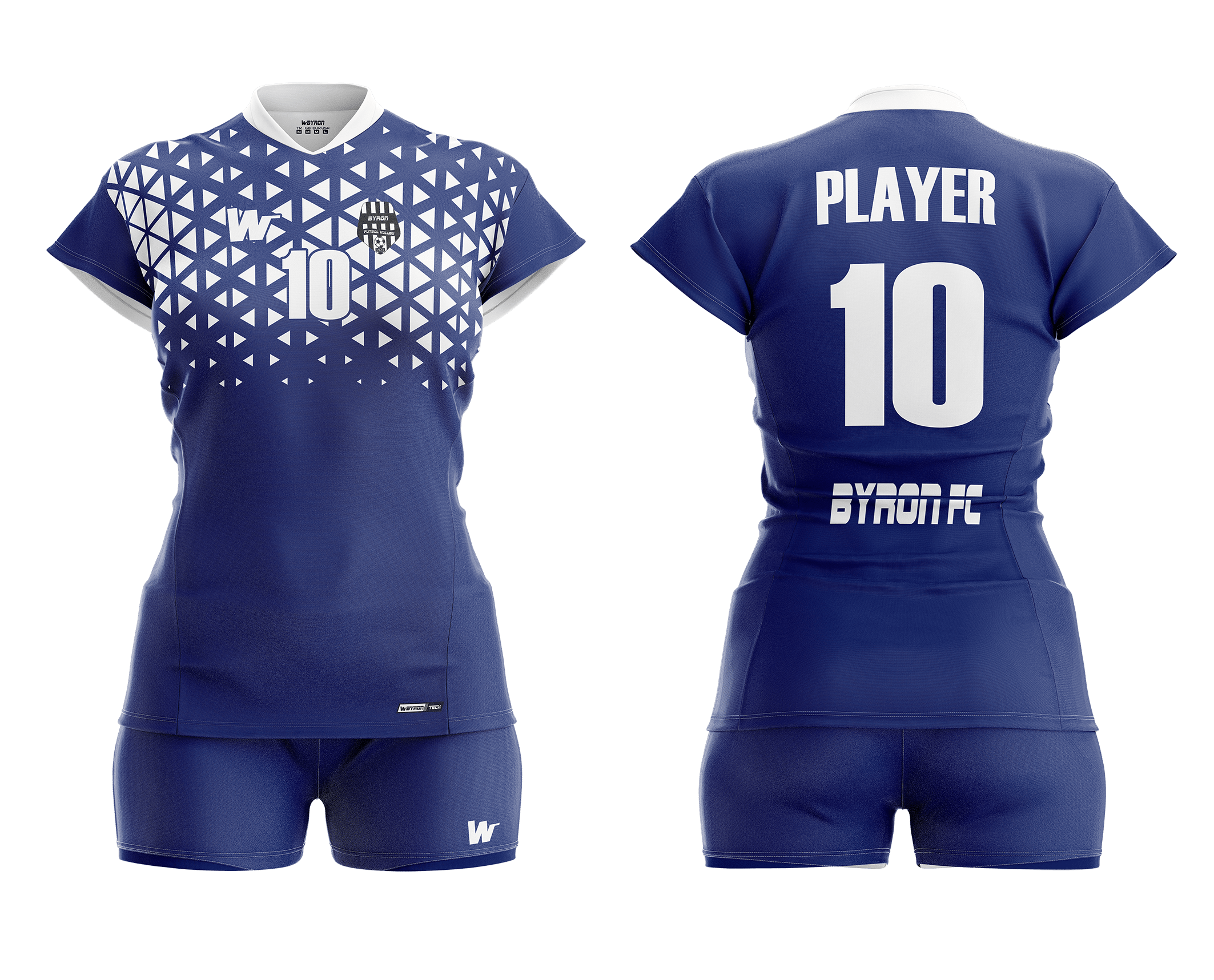 Voleybol Kadın Forma Takım Model 005 0500 Lacivert Beyaz