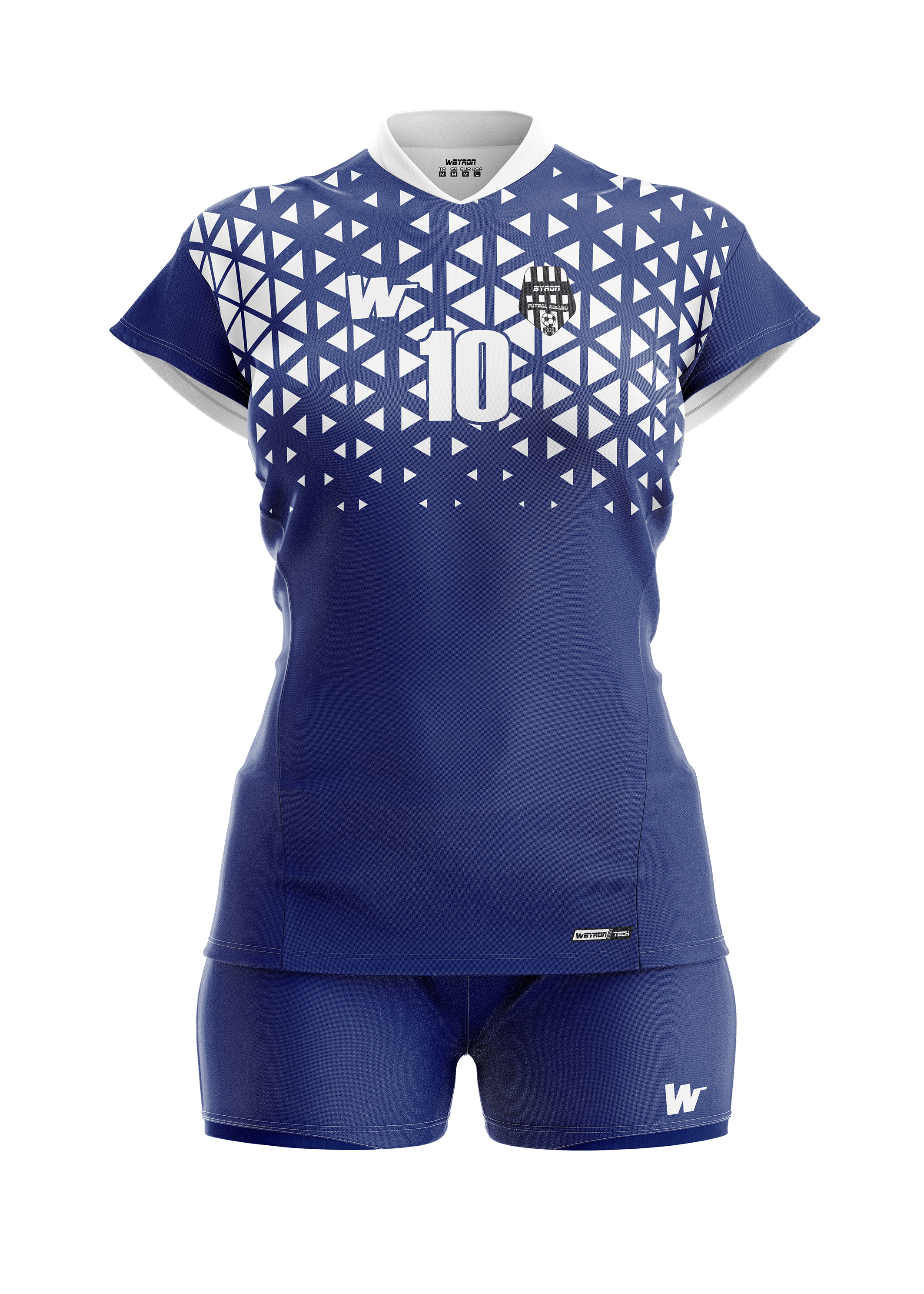 Voleybol Kadın Forma Takım Model 005 0500 Lacivert Beyaz