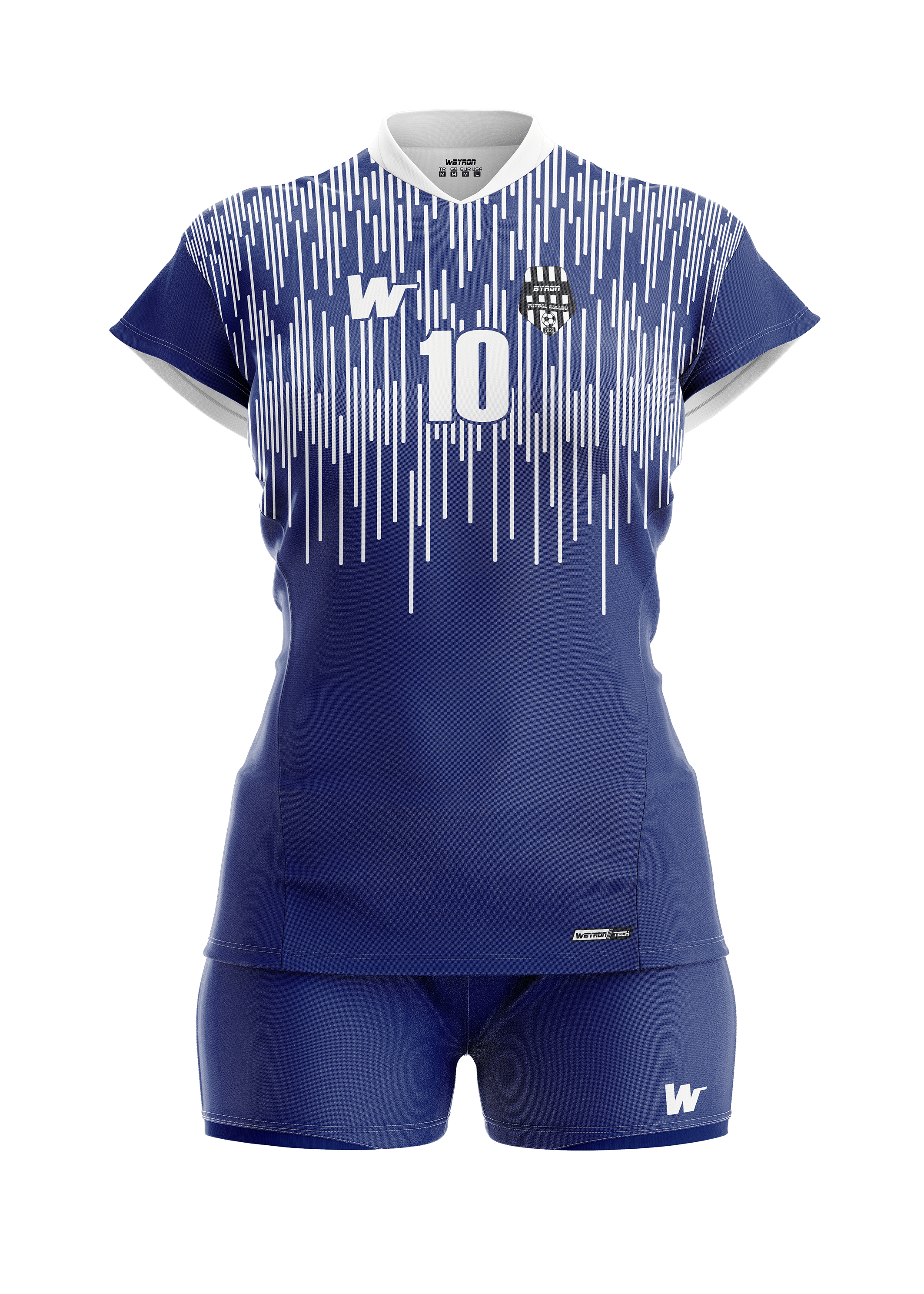 Voleybol Kadın Forma Takım Model 006 0500 Lacivert Beyaz