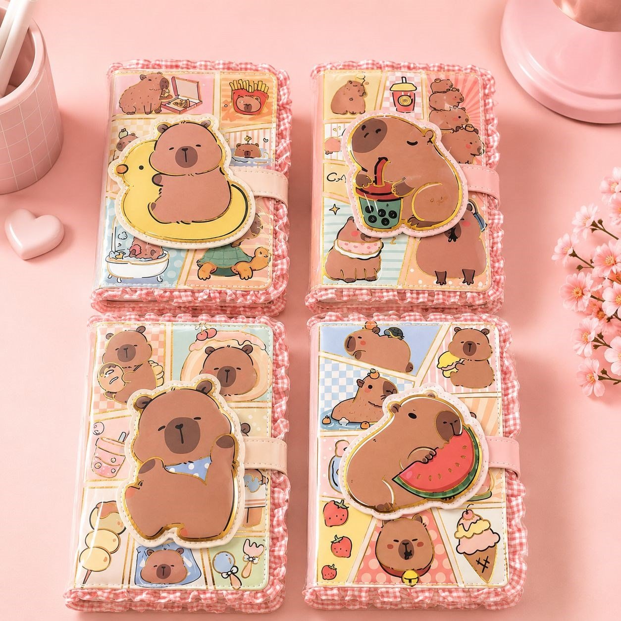 Capybara Soft Tüllü Cırt Kapaklı Defter Çeşitleri