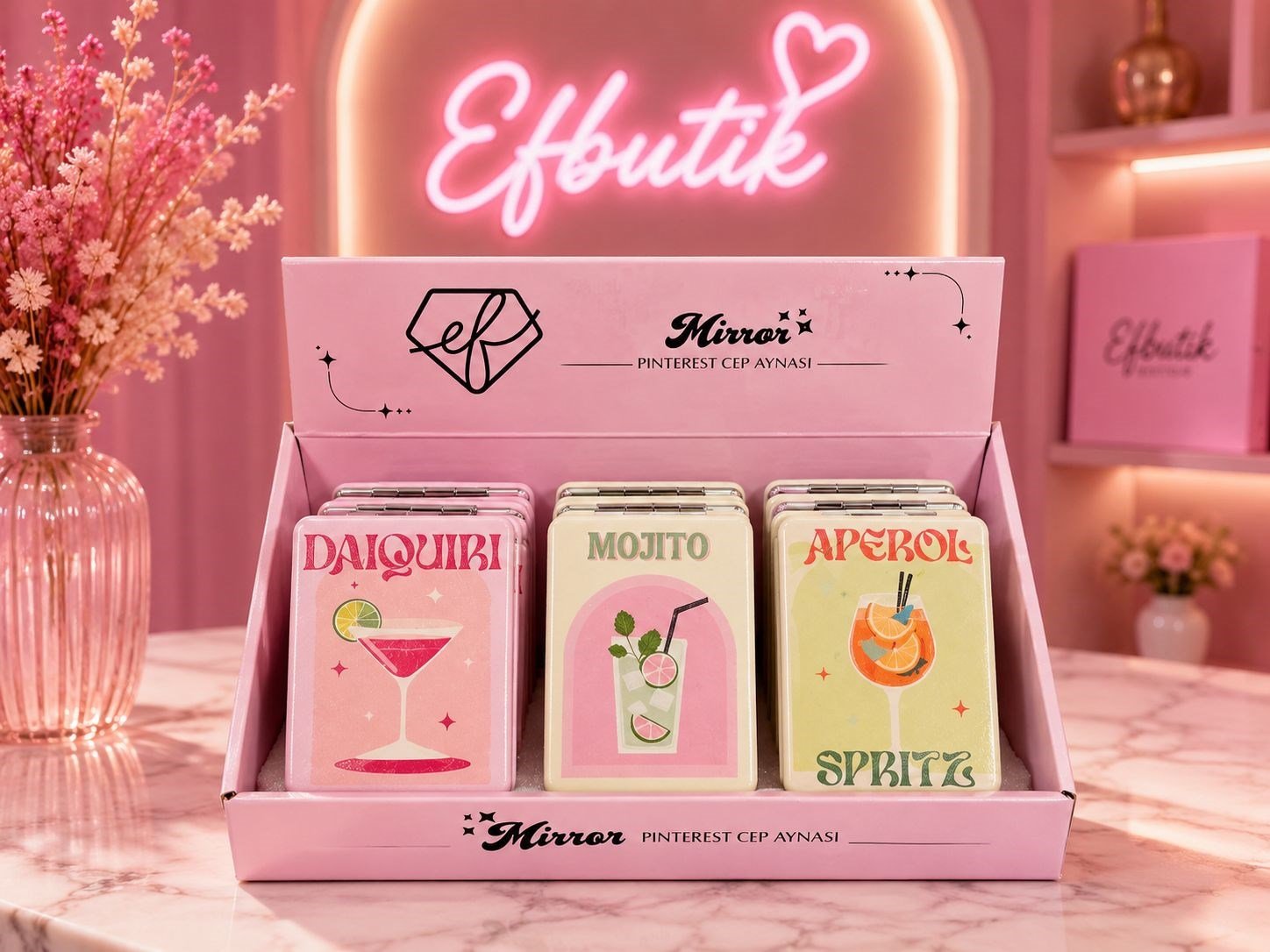 Cocktail Drinks Cep Aynası 