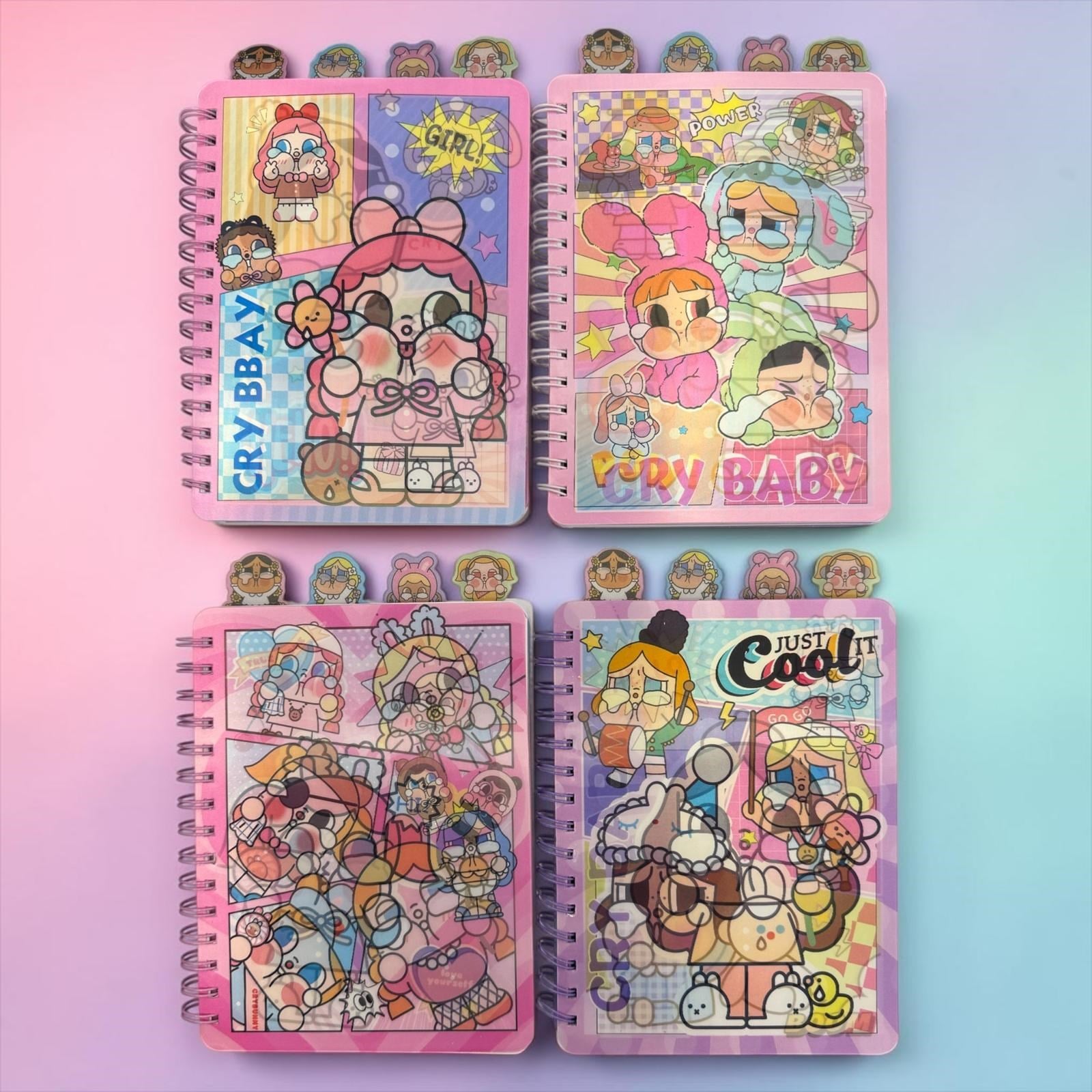 Cry Baby Hologramlı Bölmeli Defter