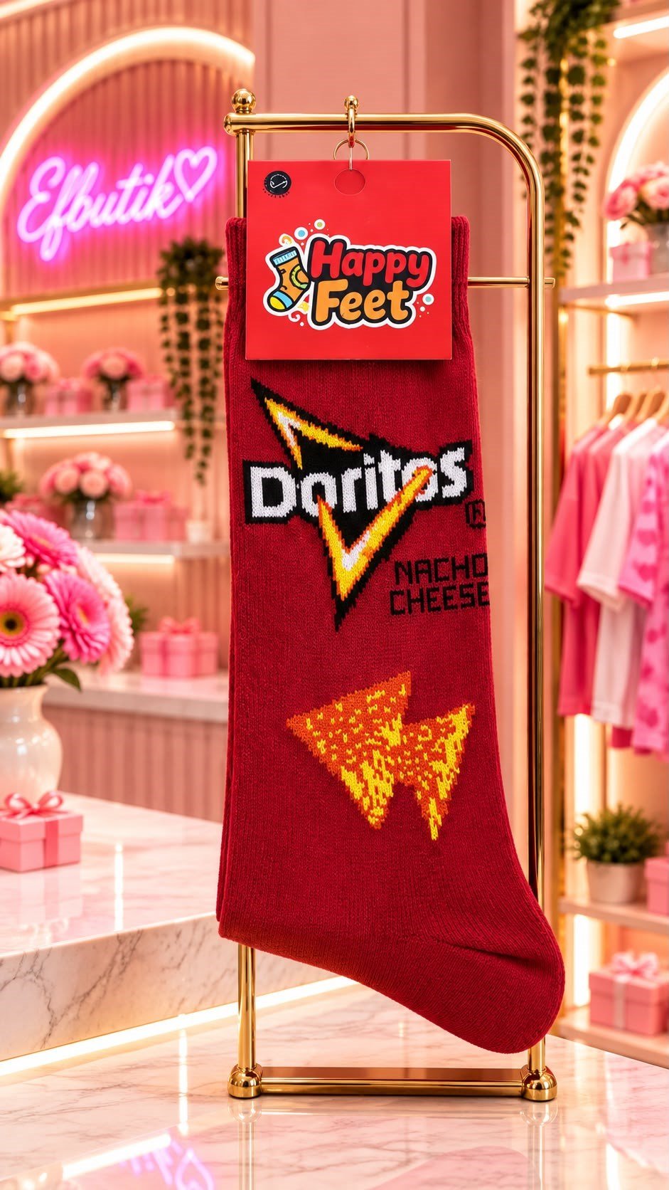 Doritos Nacho Cheese Kırmızı Çorap