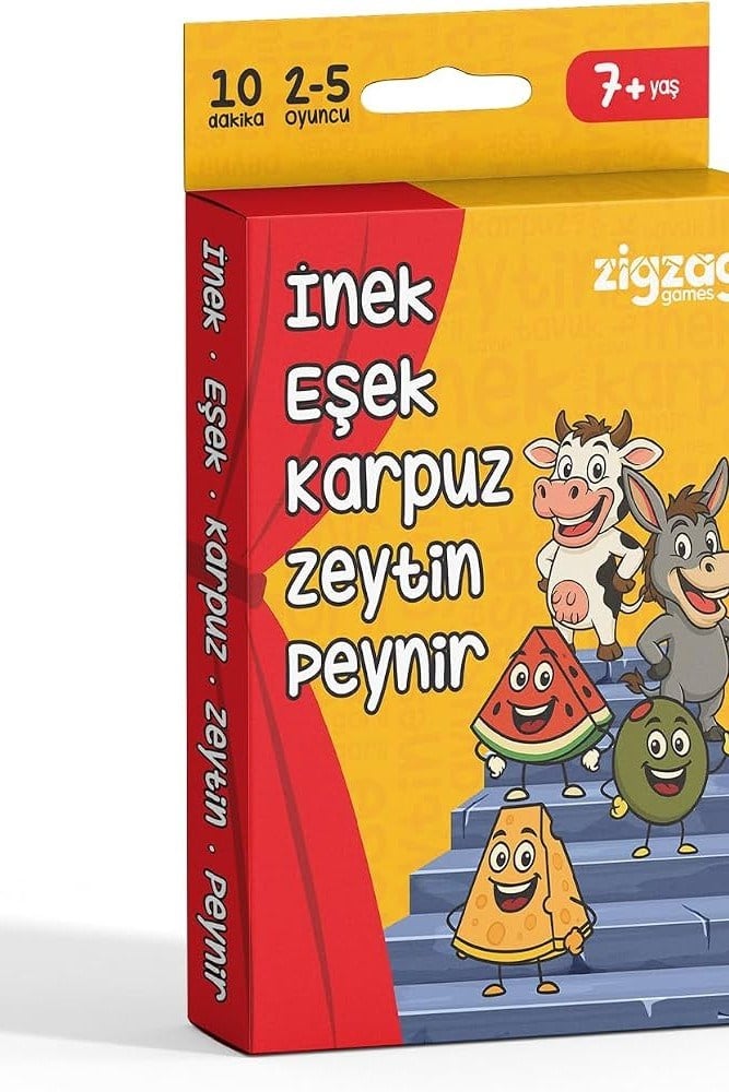 İnek Eşek Karpuz Zeytin Peynir - Kart Oyunu