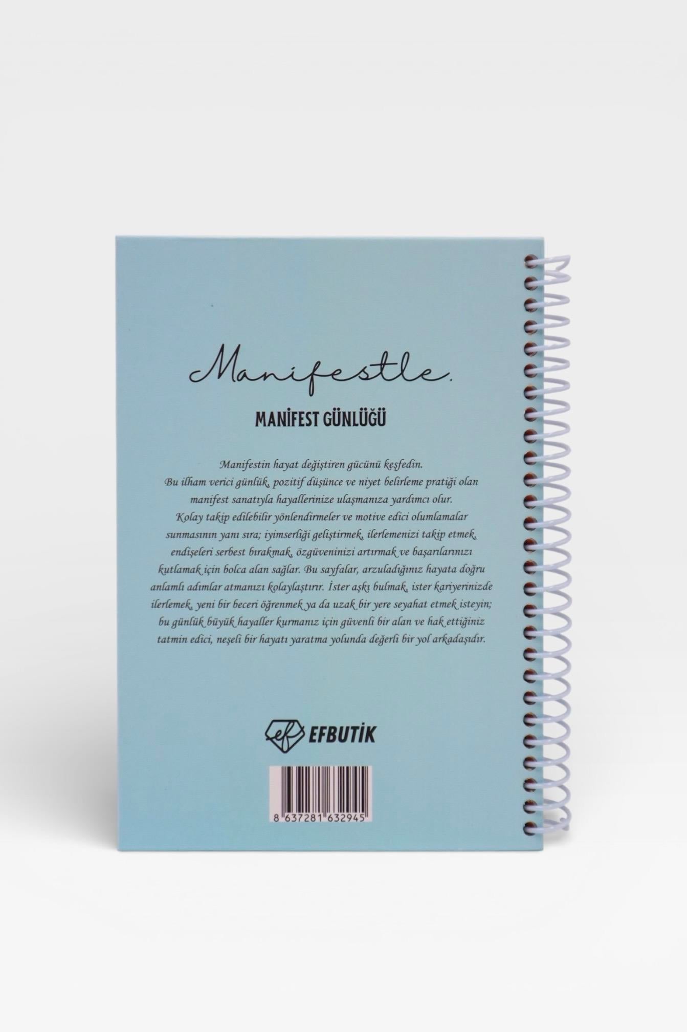 MANİFESTLE Manifest Günlüğü Ajanda Mavi S3