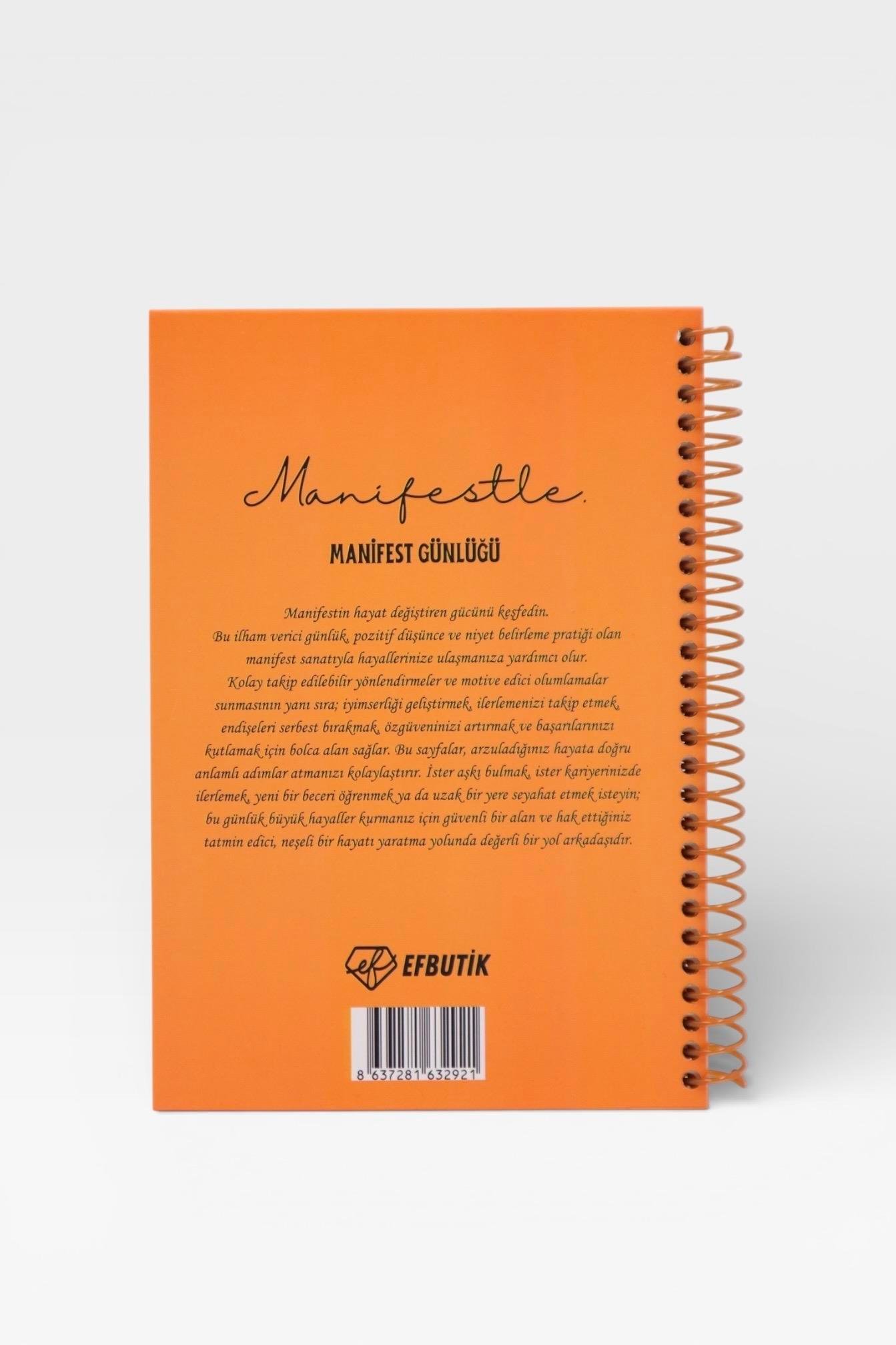MANİFESTLE Manifest Günlüğü Ajanda Turuncu  S3