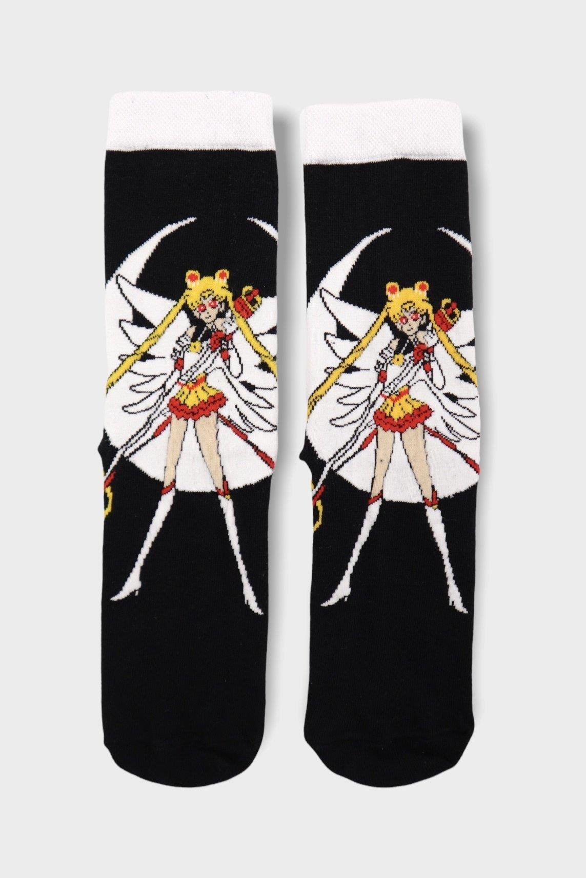 Siyah Sailor Moon Uzun Çorap