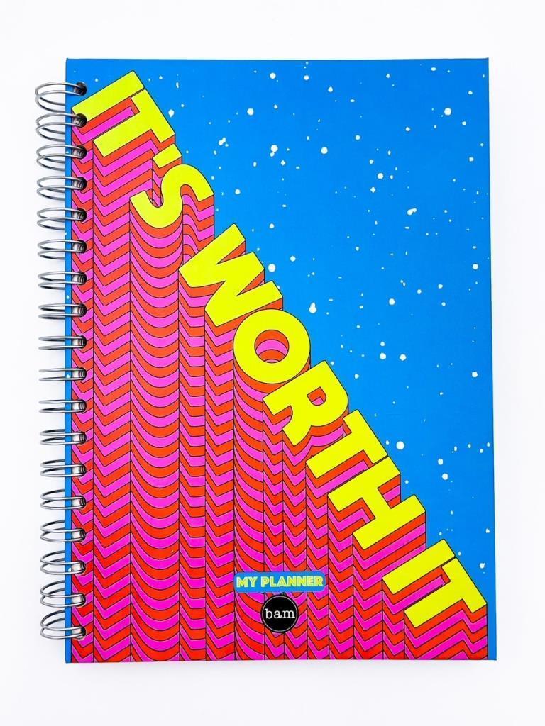 Telli Planlayıcı Defter Ajanda - It's Worth It
