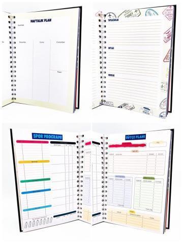 Telli Planlayıcı Defter Ajanda - Yaşıyosun Bu Hayatı
