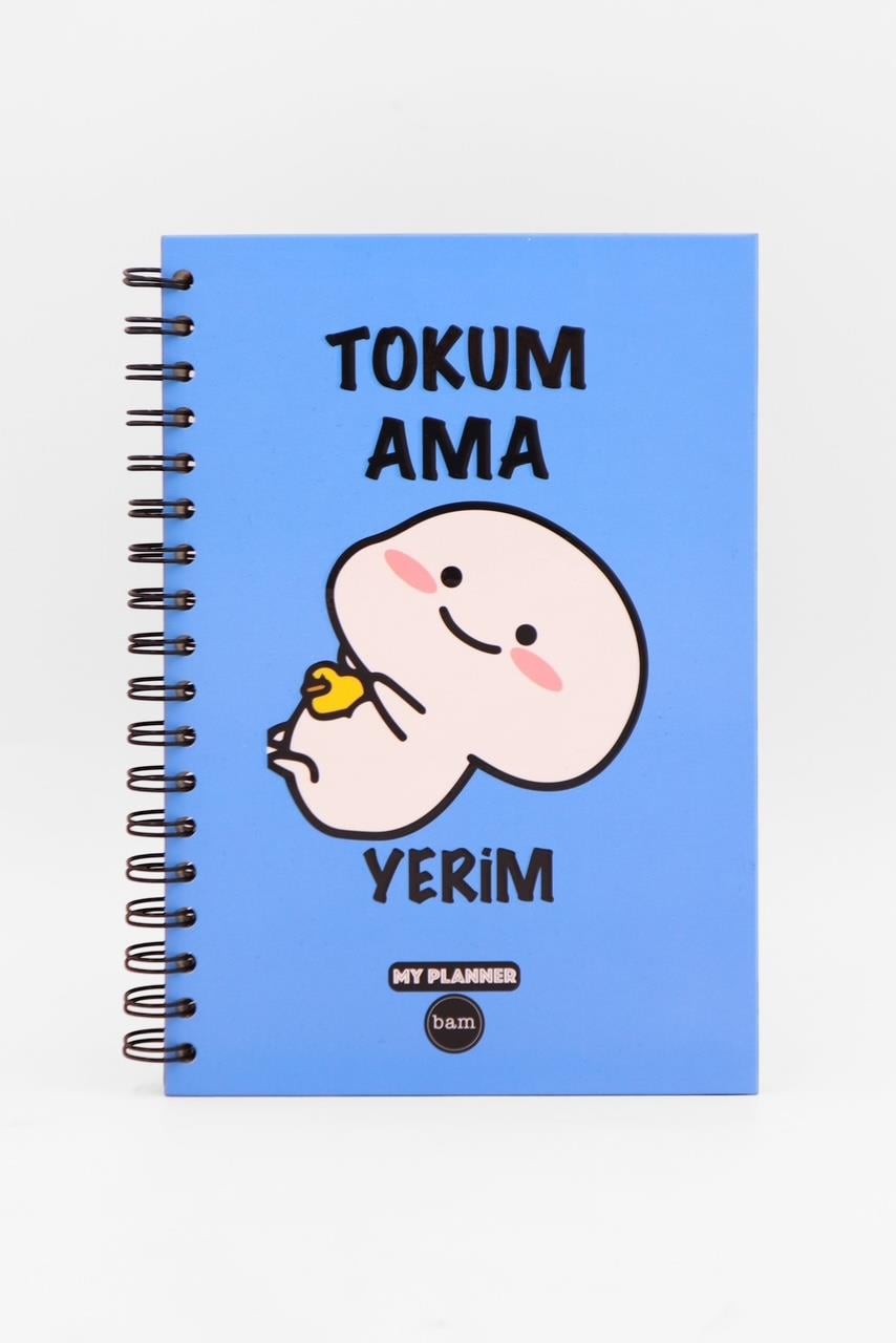 Telli Planlayıcı Defter Ajanda -  Tokum Ama Yerim 