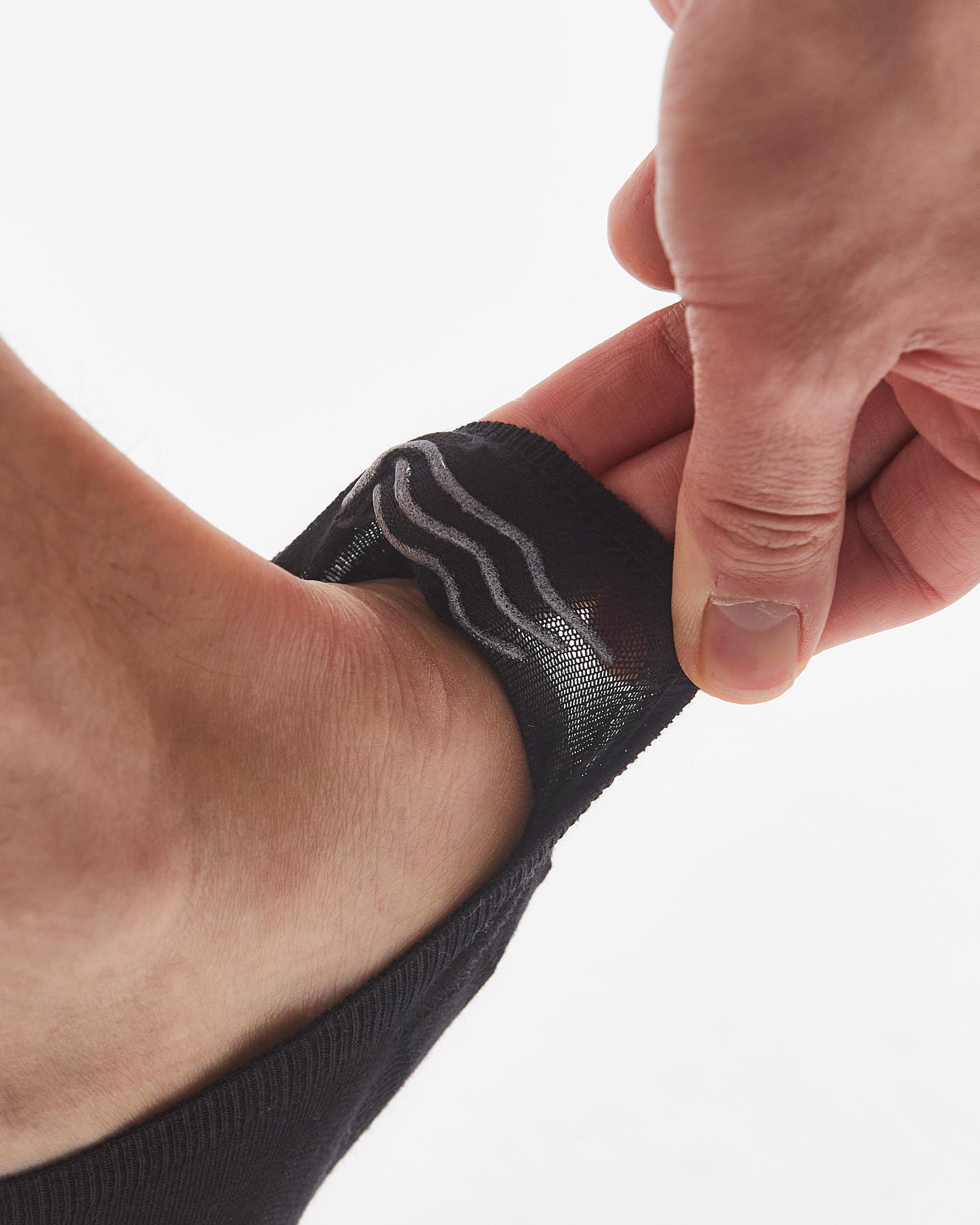 3'lü Premium Görünmez Bambu Siyah Kısa Patik Çorap