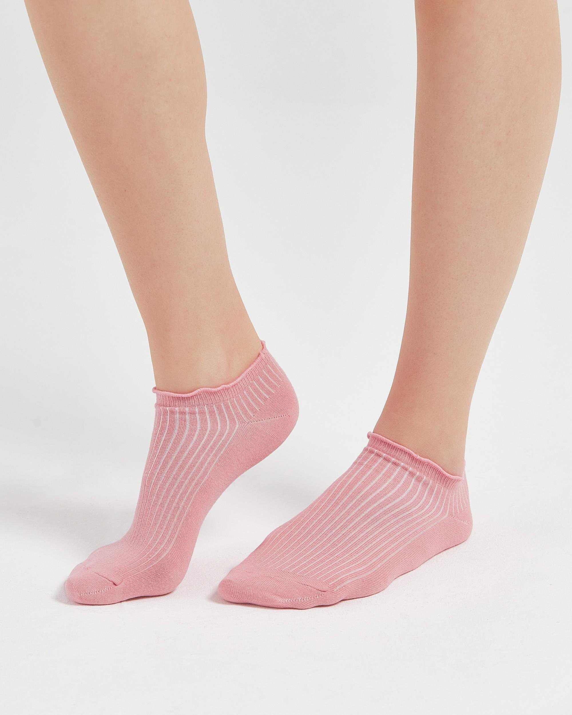 4'lü Fırfırlı Kadın Yazlık Patik Çorap