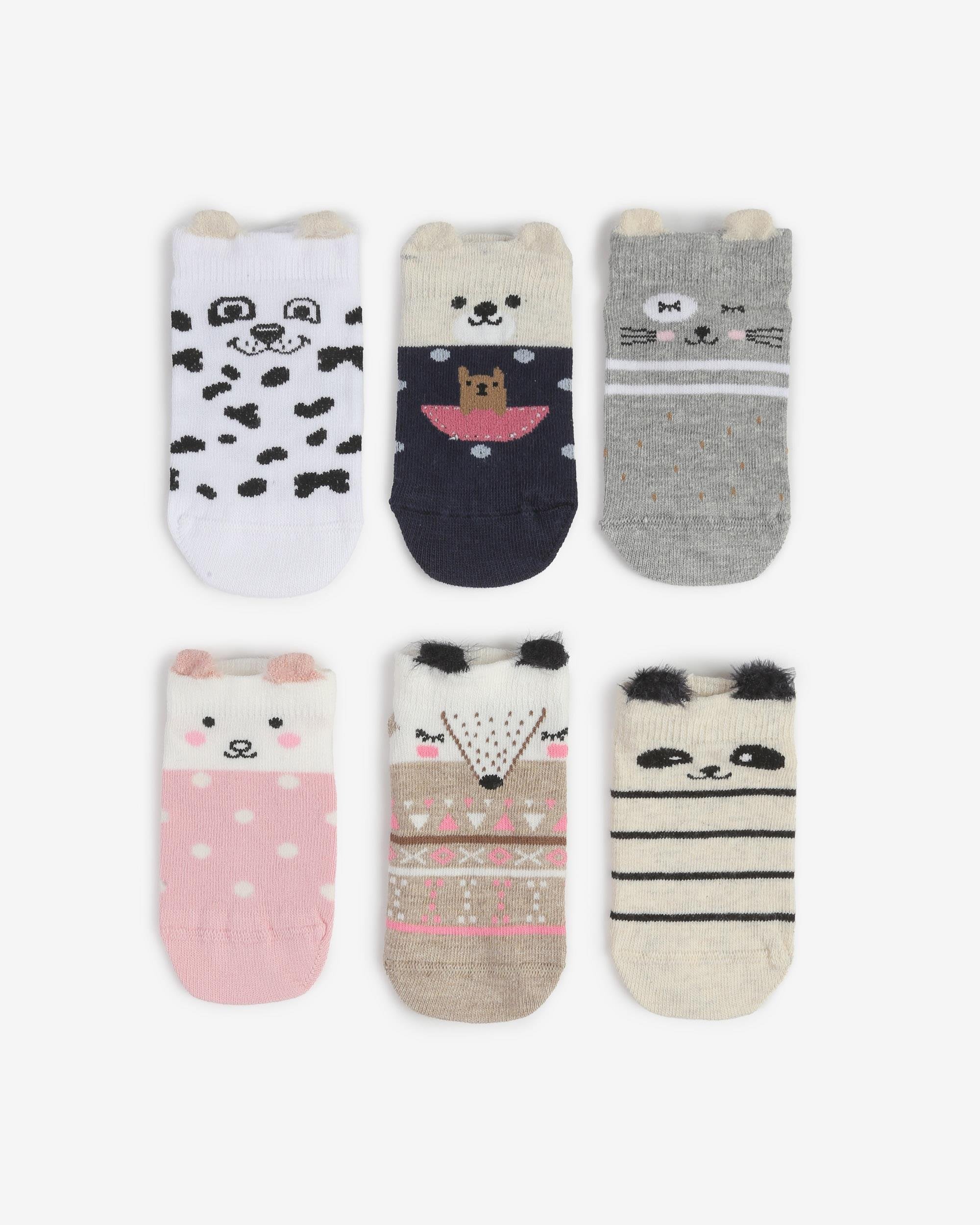 6lı Kız Çocuk Patik Çorap