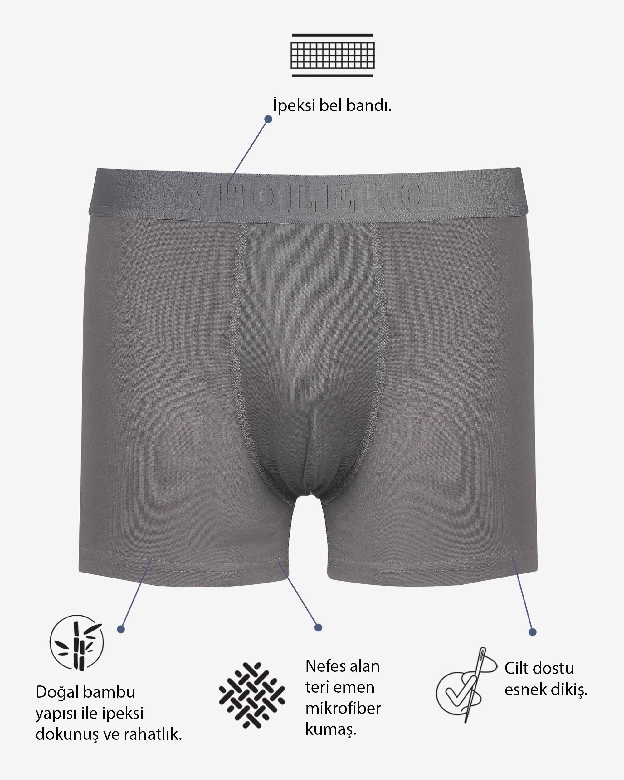 Bambu Erkek Boxer Füme