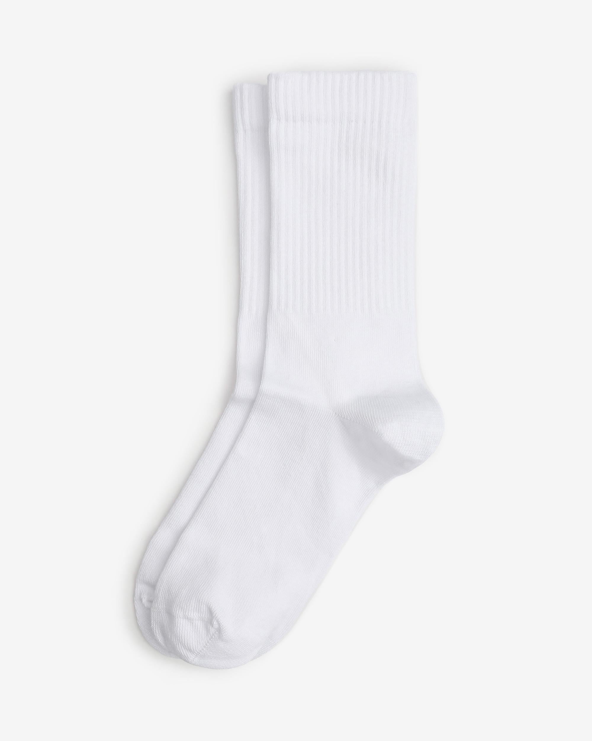 Beyaz Fitilli Unisex Çorap