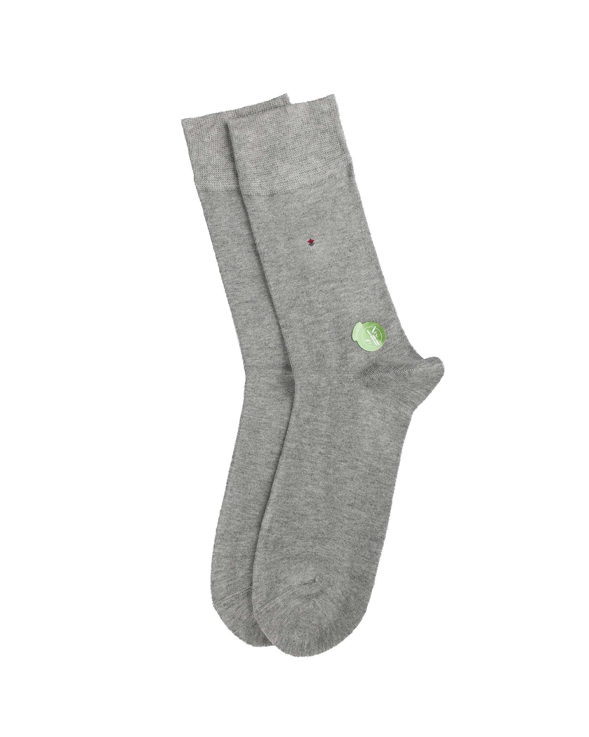 Erkek Premium Dikişsiz Bambu Çorap Gri