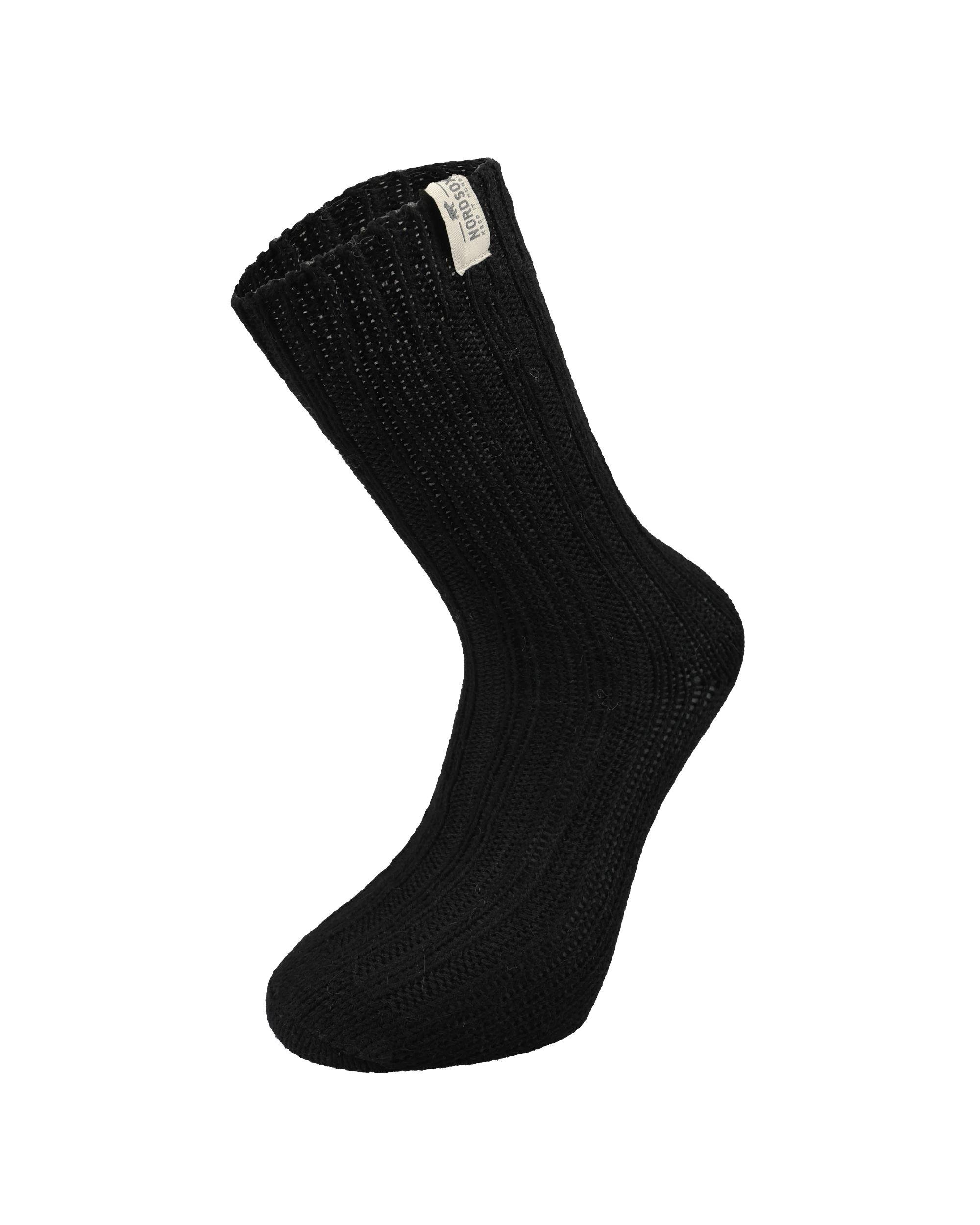 Kadın Alpaka Yün Çorap Siyah