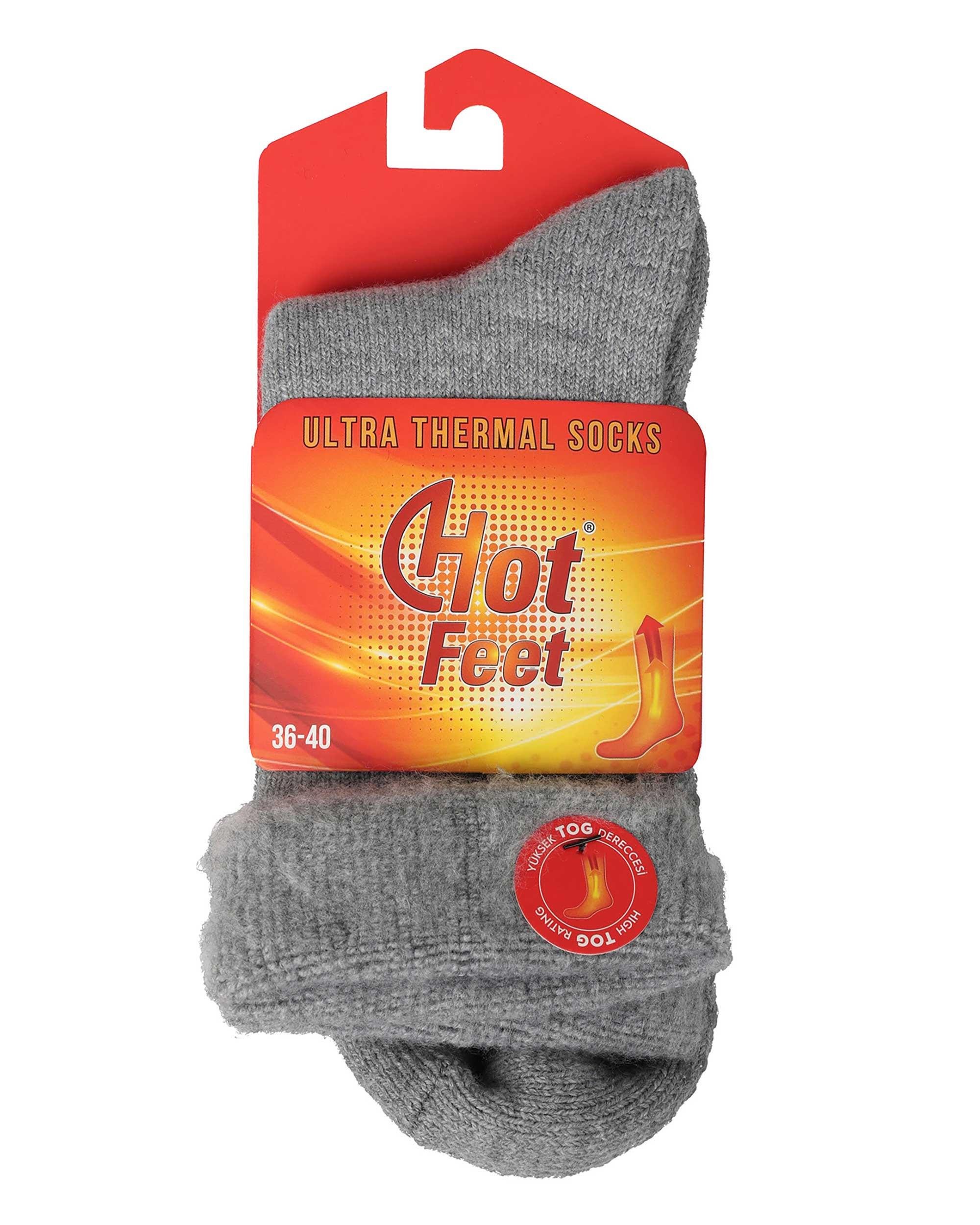 Kadın Kışlık Termal Çorap Gri