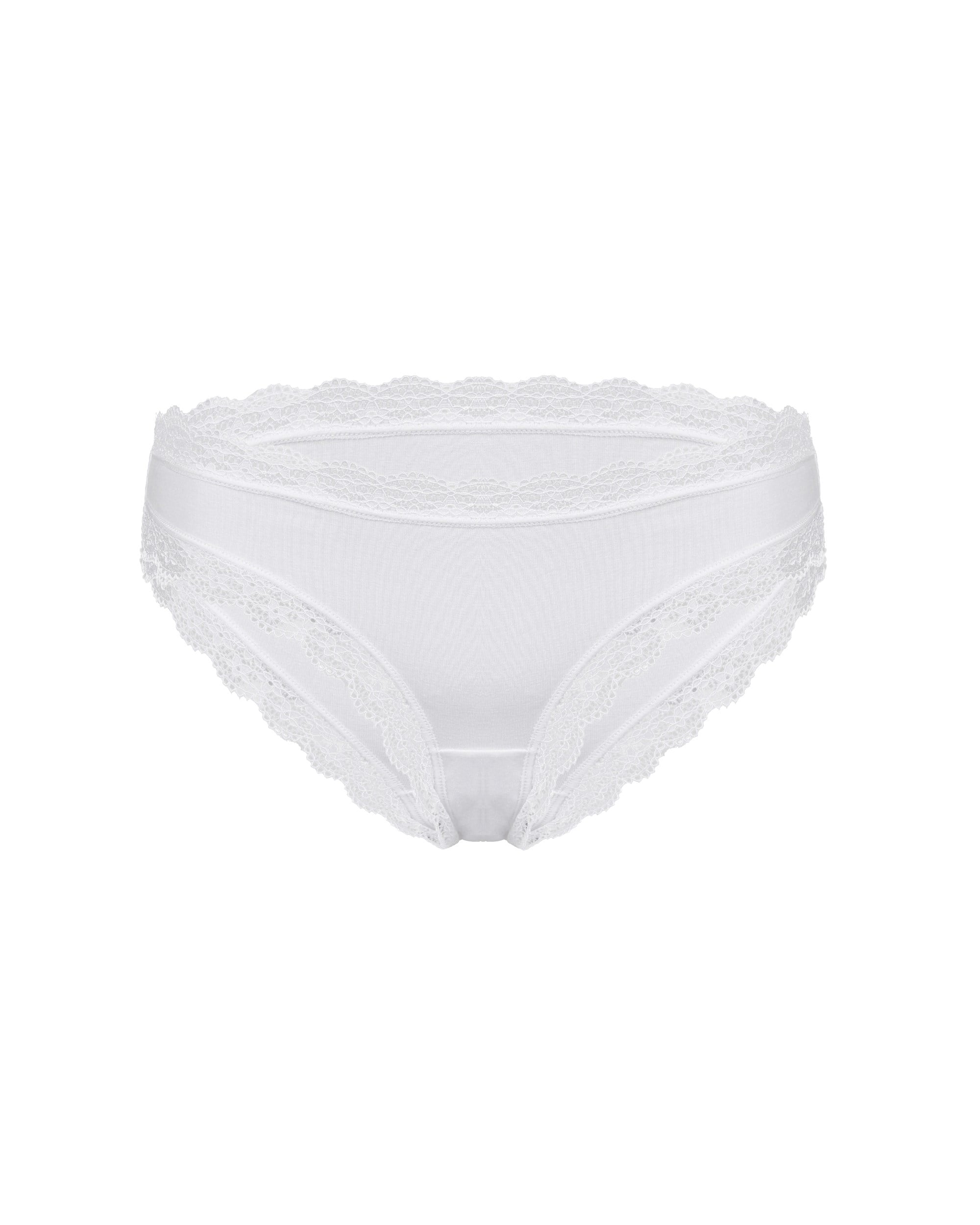 Kadın Premium Lyocel Slip Beyaz