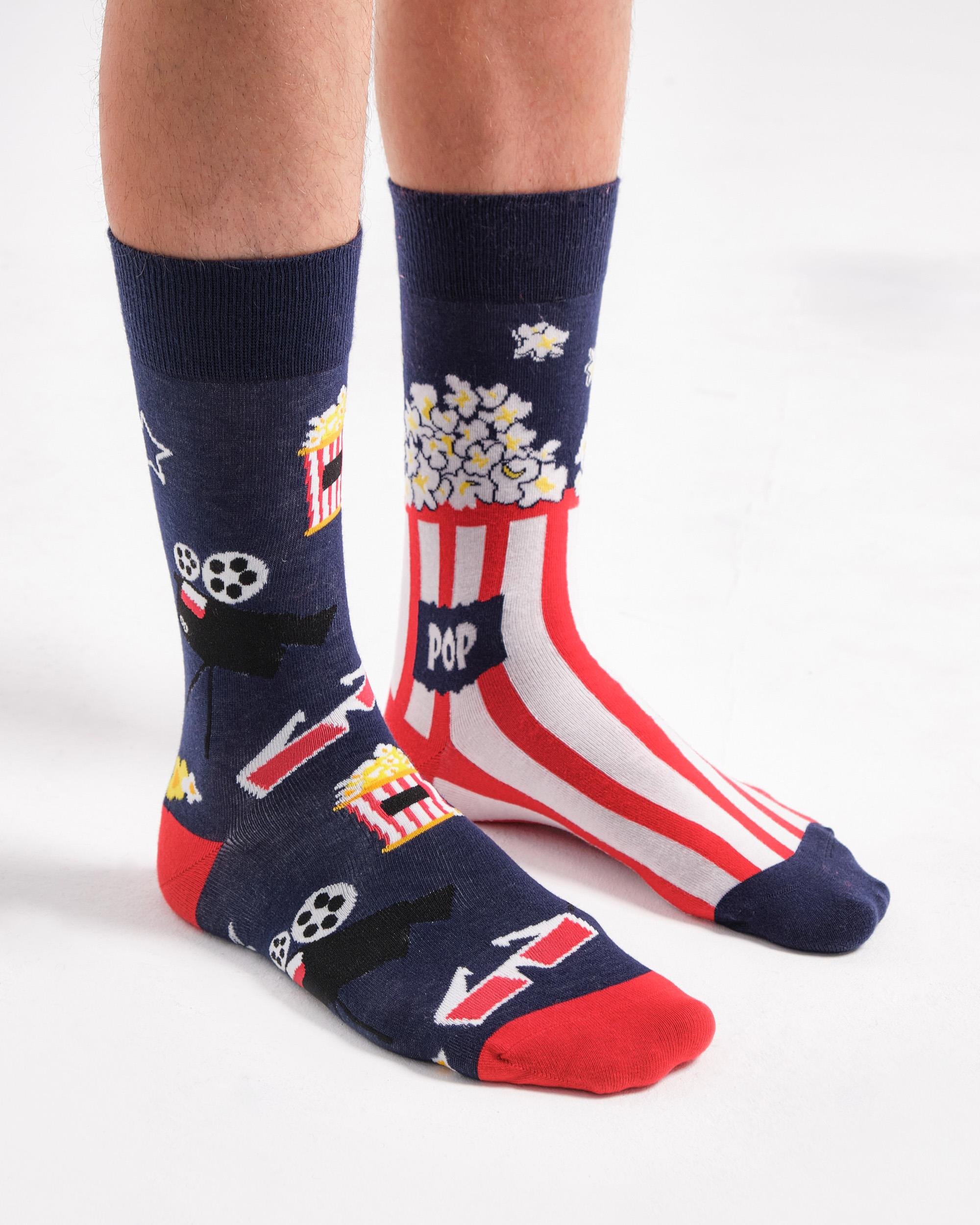 Popcorn Cinema Eşi Farklı  Çorap