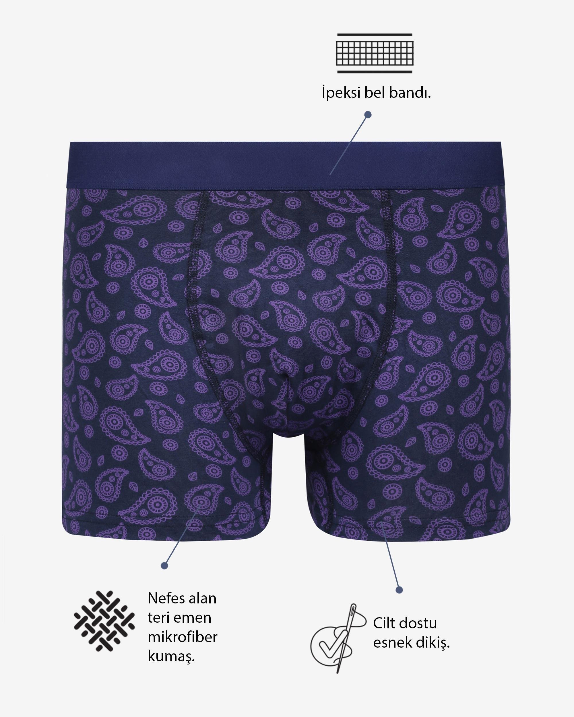 Renkli Erkek Boxer Paisley