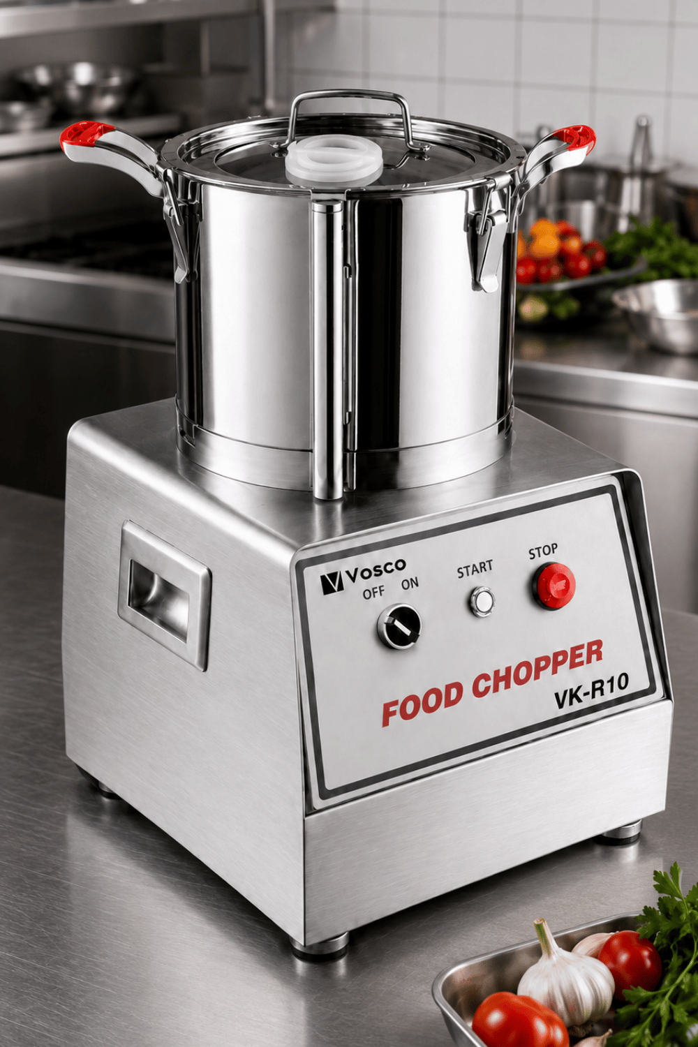 Vosco 10 Litre Profesyonel Kıyma ve Parçalama Makinesi - Paslanmaz Çelik Food Chopper