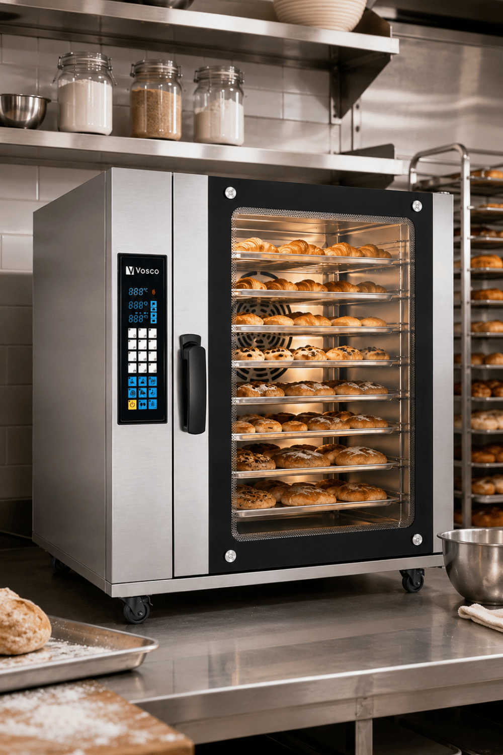 Vosco 10 Tepsili Elektrikli Patisserie Fırın - Profesyonel Konveksiyonlu Pastane Fırını