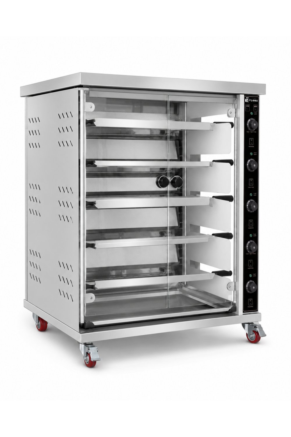 Vosco 5 Şişli Elektrikli Piliç Çevirme Fırını - 20 Tavuk Kapasiteli Profesyonel Rotisserie Fırın