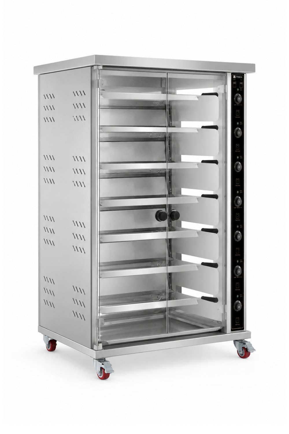VOSCO 7 Şişli Elektrikli Piliç Çevirme Fırını - 35 Tavuk Kapasiteli Profesyonel Rotisserie Fırın
