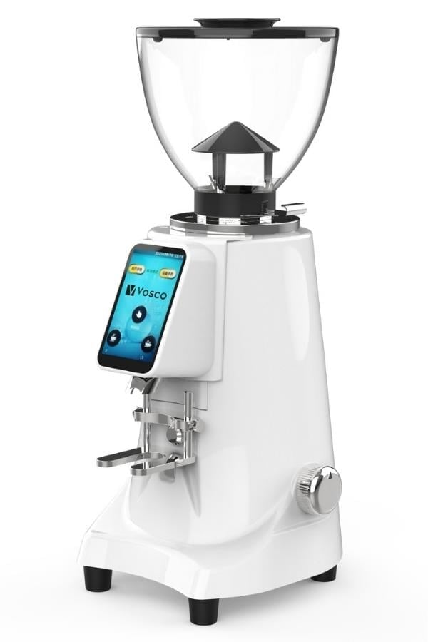Vosco 74mm Çelik Dişli Profesyonel Kahve Öğütme Makinesi Beyaz