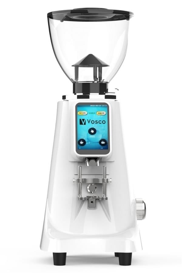 Vosco 74mm Çelik Dişli Profesyonel Kahve Öğütme Makinesi Beyaz