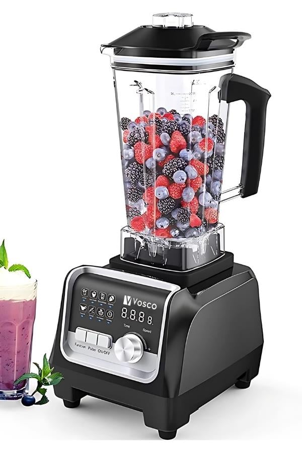 Vosco Bar Blender Pro Dijital 2 Lt Buz Kırıcılı 2200W Siyah